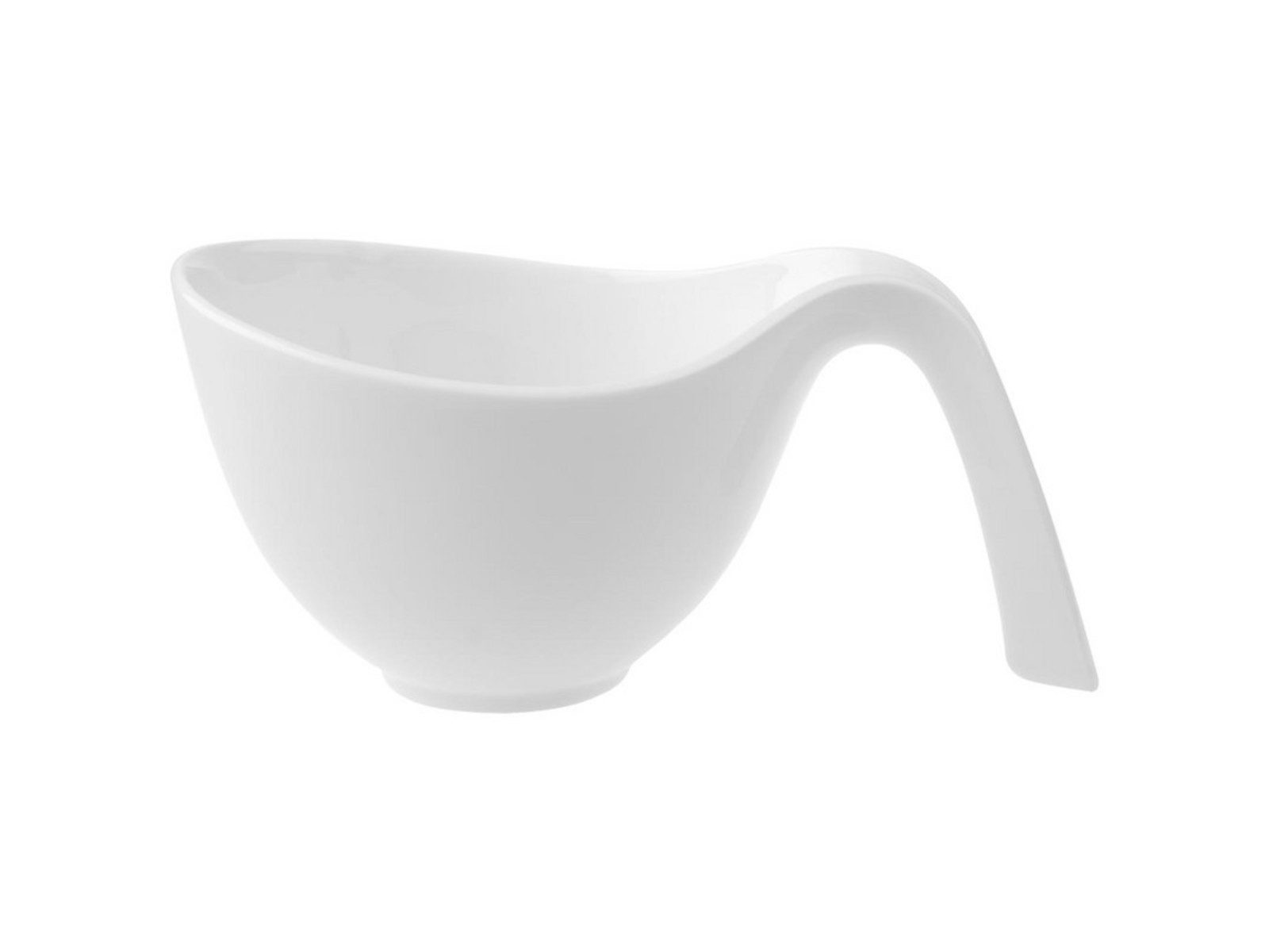 Villeroy & Boch Schale Flow Cup mit Griff 0,45 l, Premium Porcelain, (Schüsseln & Schalen)