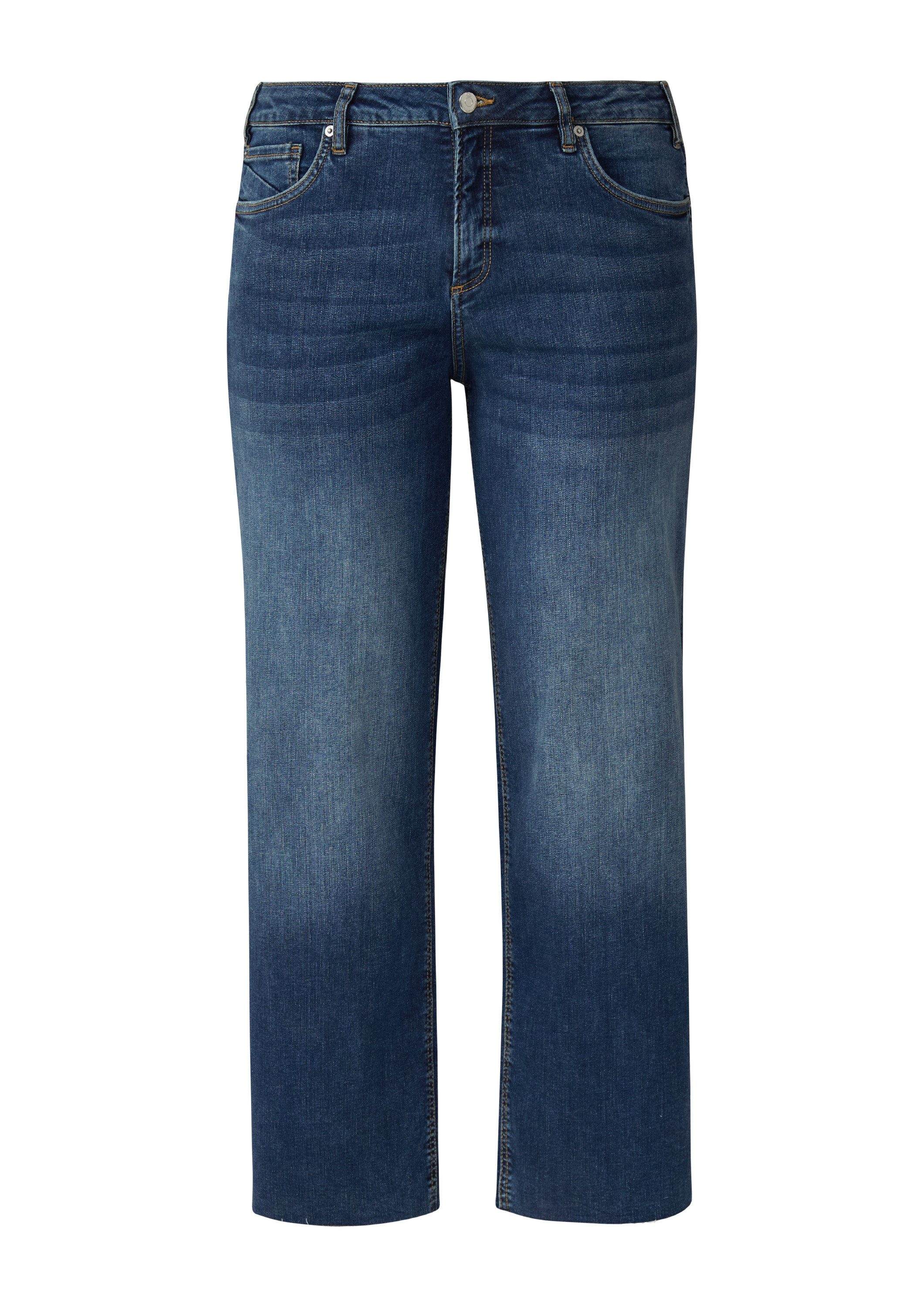 QS Weite Jeans Jeans-Hose Jeans / Slim Fit / Mid Rise / Wide Leg / Superstr günstig online kaufen