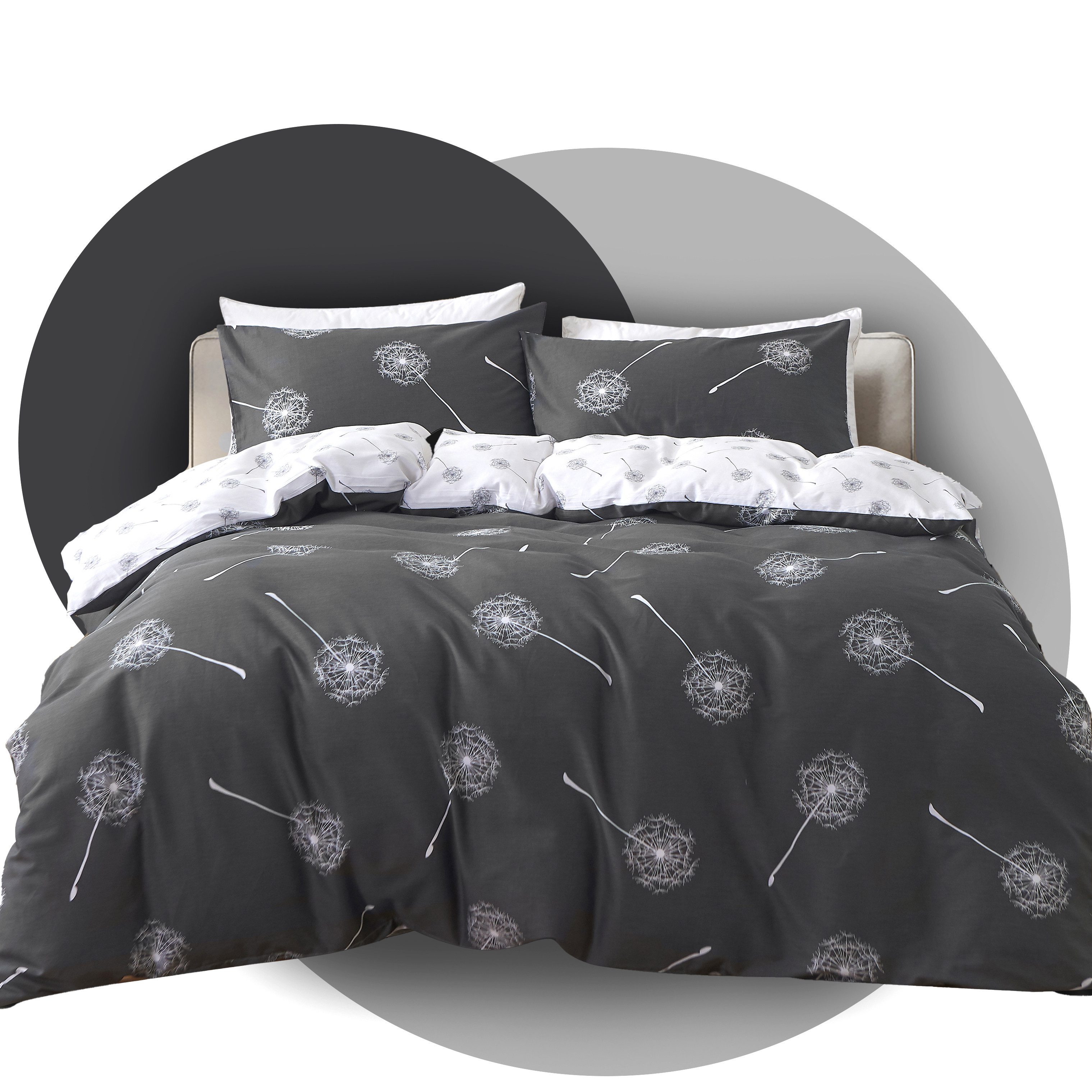 KEAYOO Bettwäsche QCJY, Baumwolle, 2 teilig, Baumwolle, Mit Reißverschluss, günstig online kaufen