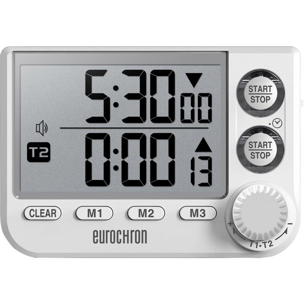 Eurochron Eieruhr Eurochron EDT 8002 Timer Weiß digital