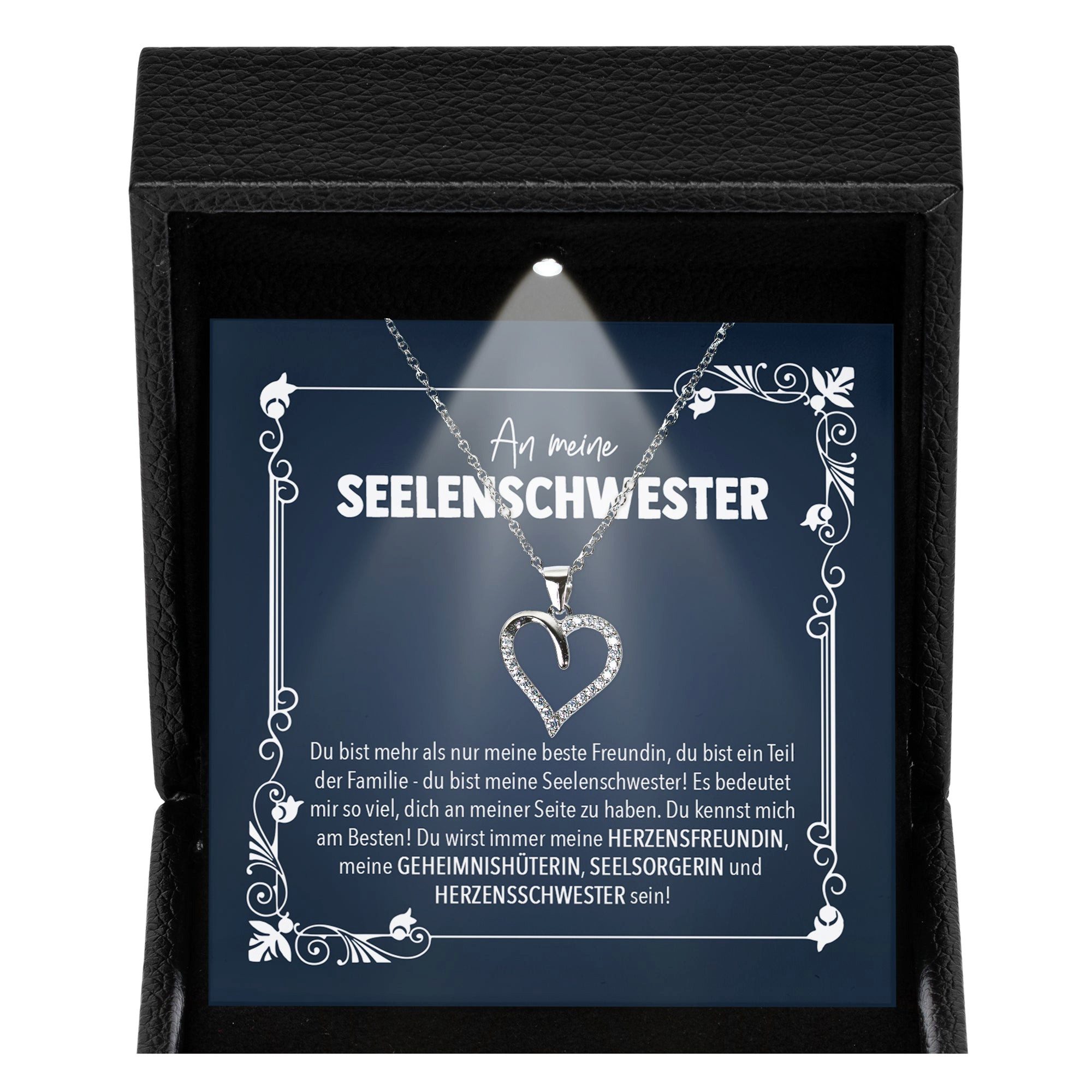 22Feels Schmuckset Freundschaftskette Geschenk Beste Freundin Bestie Frauen Halskette (Geschenkset), Silber 925/000, Geschenkset Made In Germany, Premium Licht Etui