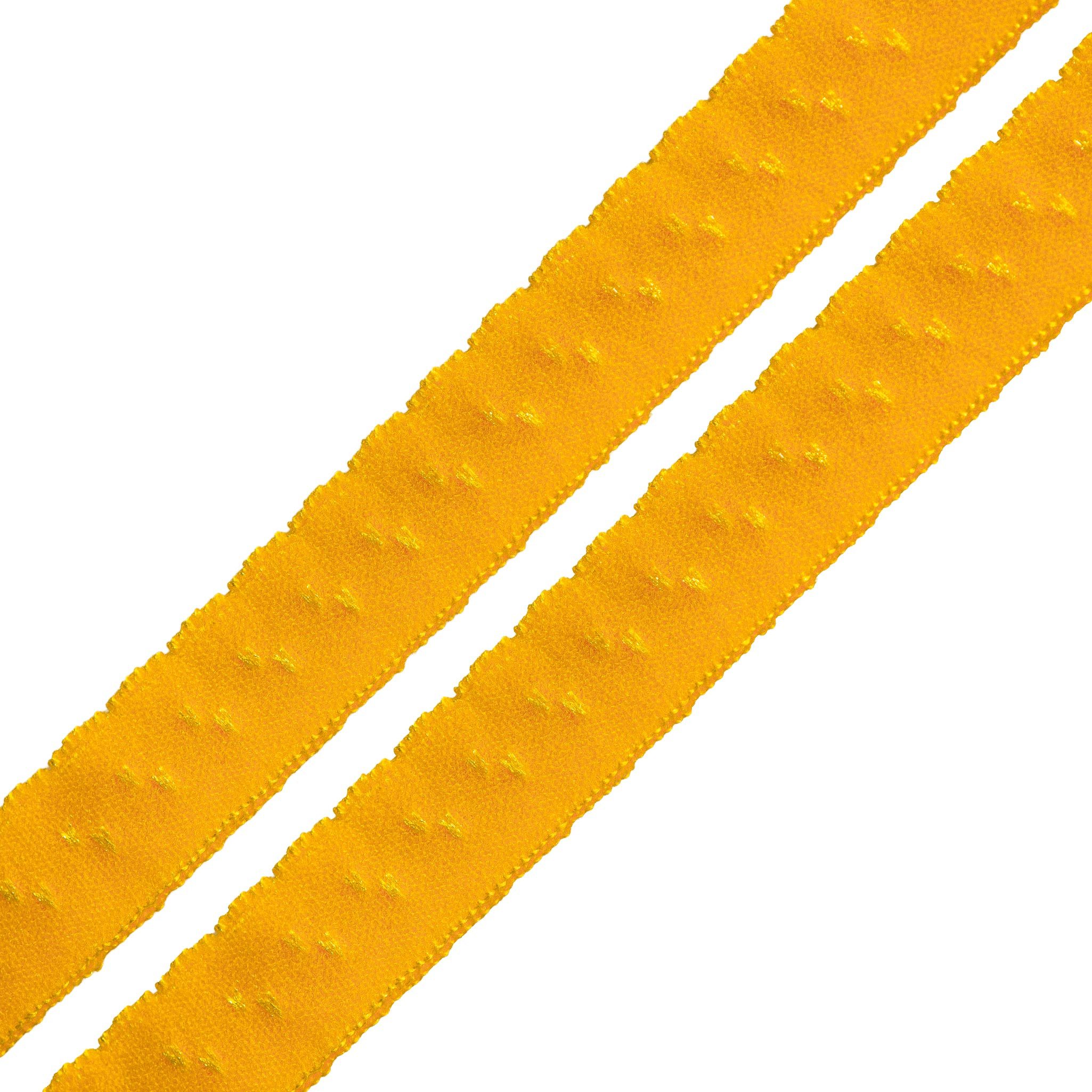 maDDma Bastelband Wäschegummi Faltgummi Ziergummi 12mm Faltgummi ab 1m Einfassband, gelb