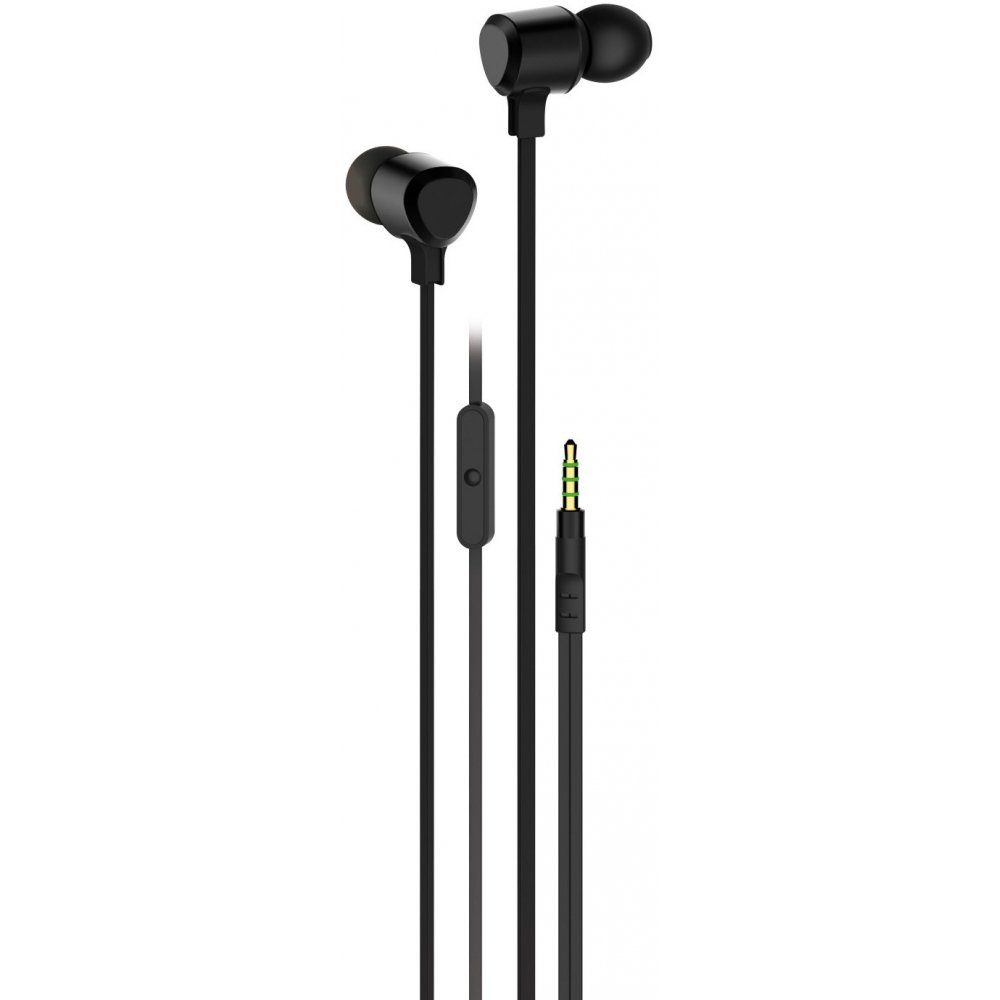 Vivanco In-Ear-Kopfhörer Earphones - schwarz Stereo Headset -