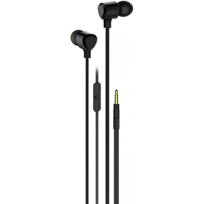 Vivanco Stereo Earphones - Headset - schwarz In-Ear-Kopfhörer