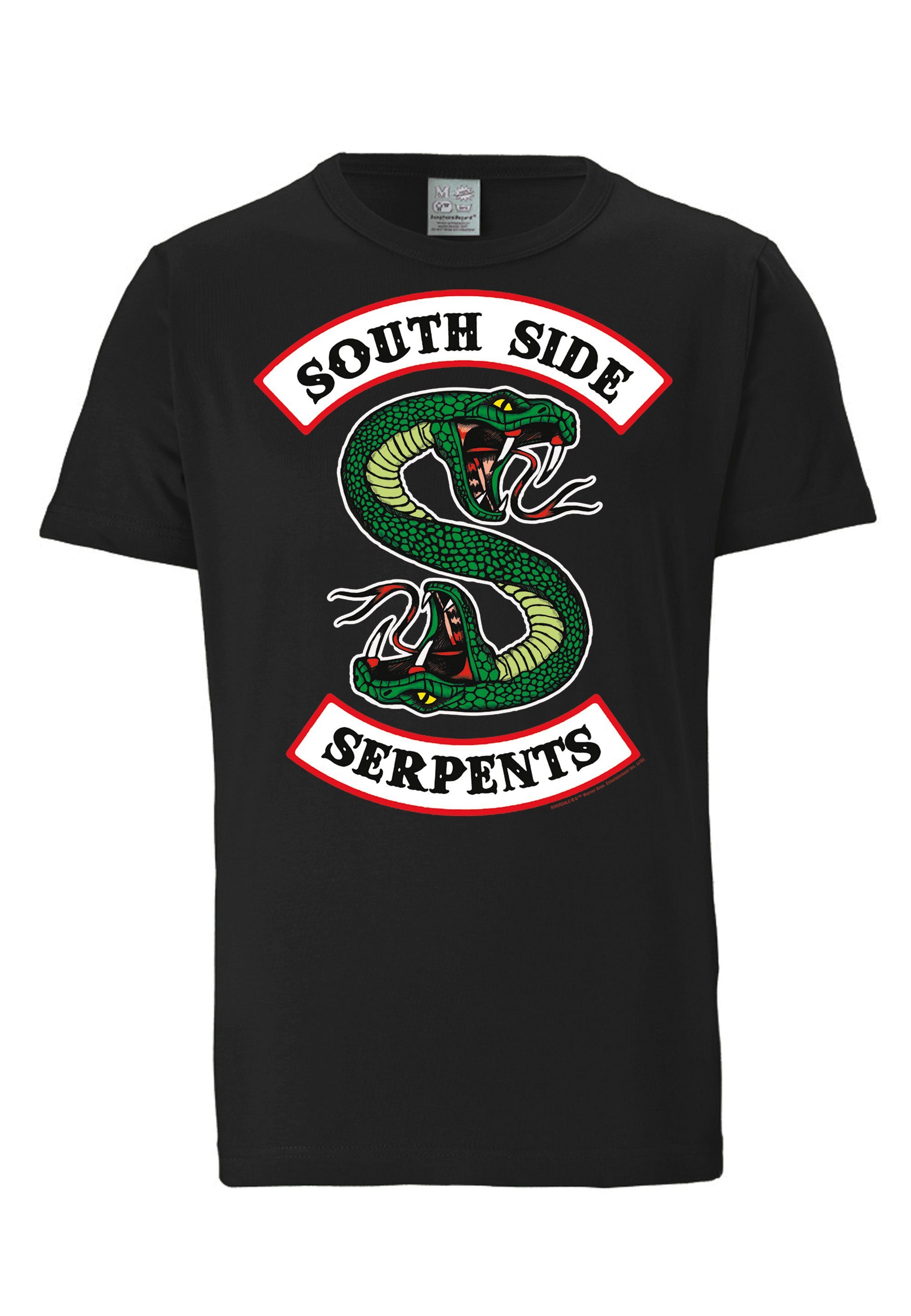 LOGOSHIRT T-Shirt Riverdale - mit South South Serpents-Motiv Serpents Side Side