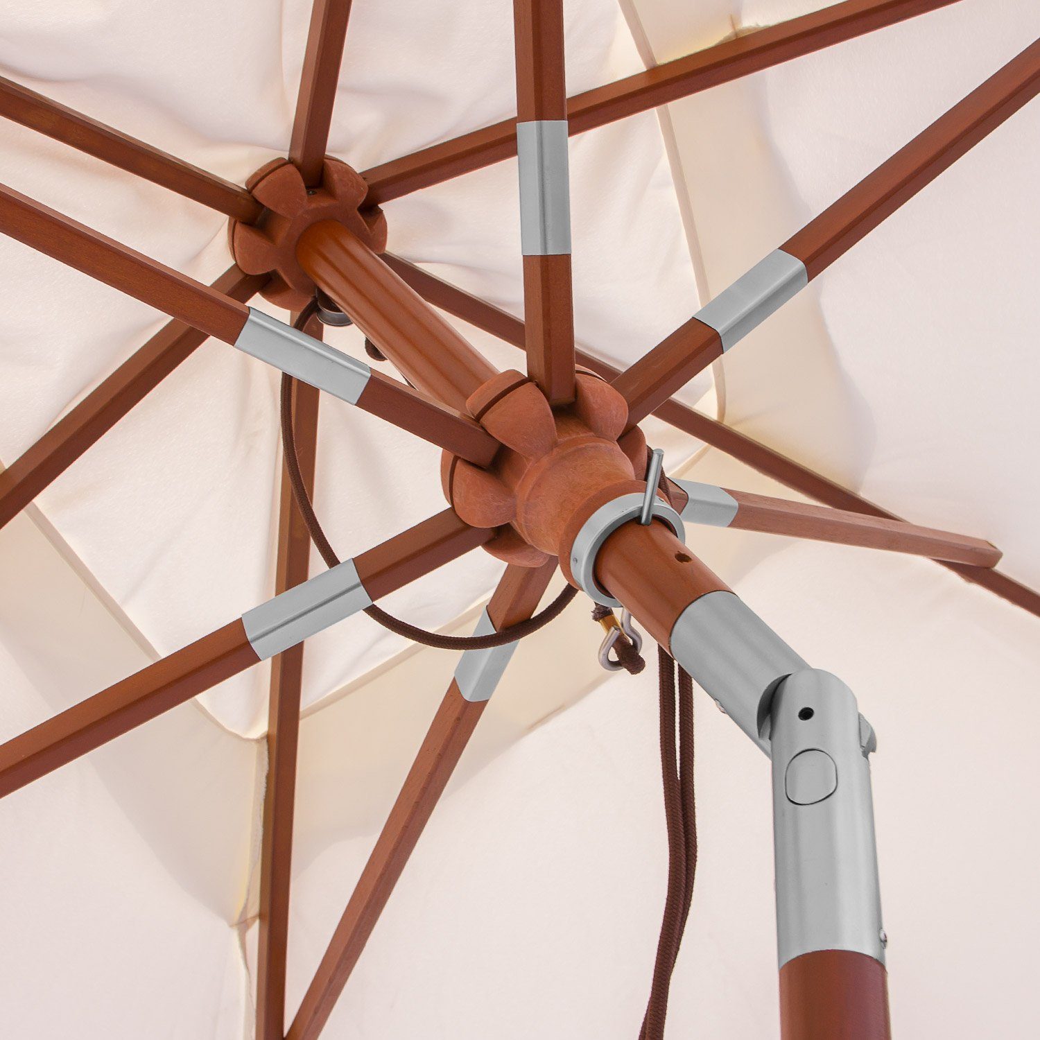 anndora-sonnenschirm Sonnenschirm 2 x 3 Meter Balkonschirm rechteckig knickbar, LxB: 200,00x300,00 cm, wasserabweisende Beschichtung