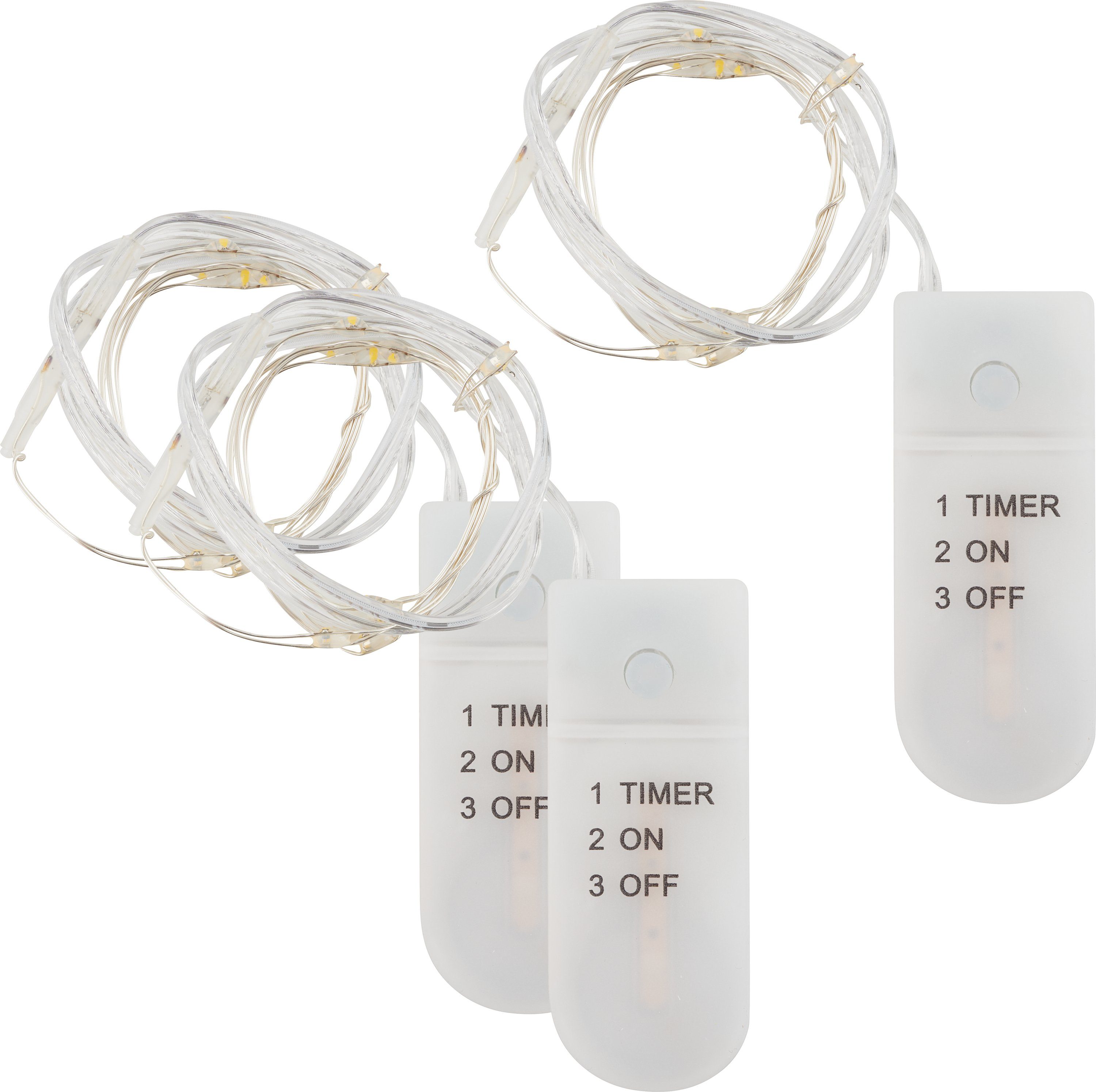 VBS Lichterkette, mit Timer, 10 LEDs 3er-Pack günstig online kaufen