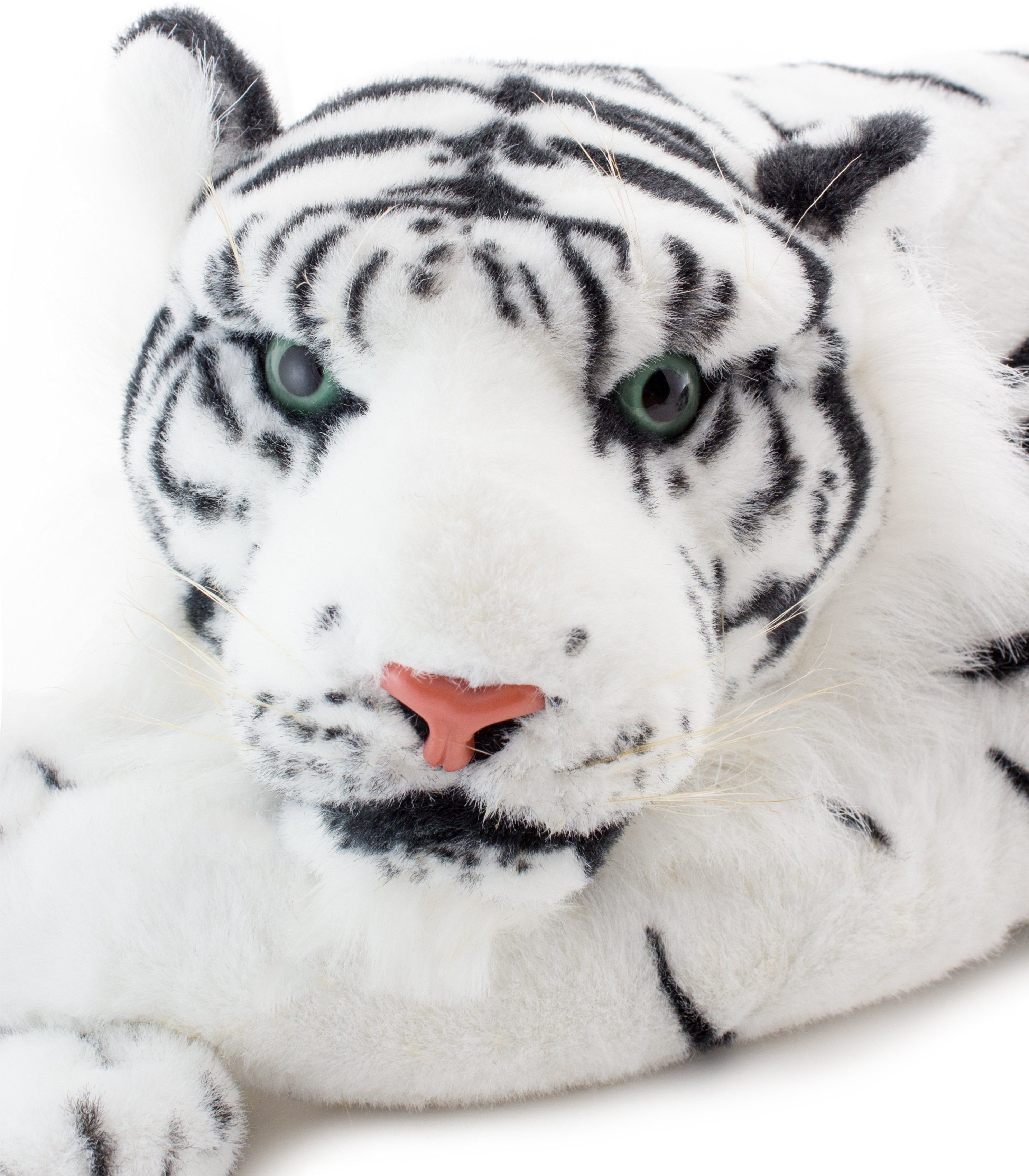 BRUBAKER Kuscheltier Liegender Tiger 60 cm lebensecht (1-St., König des Dschungels), Stofftier Plüschtier