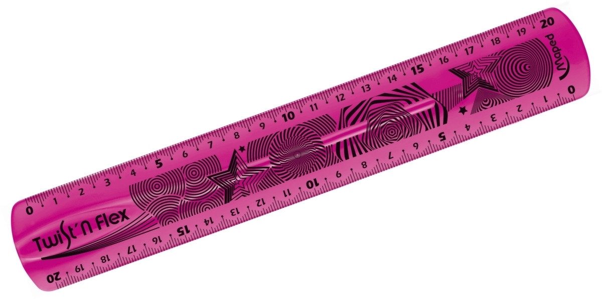 MAPED Lineal Lineal Twist'n Flex 20 cm farbig sortiert in Blisterverpackung