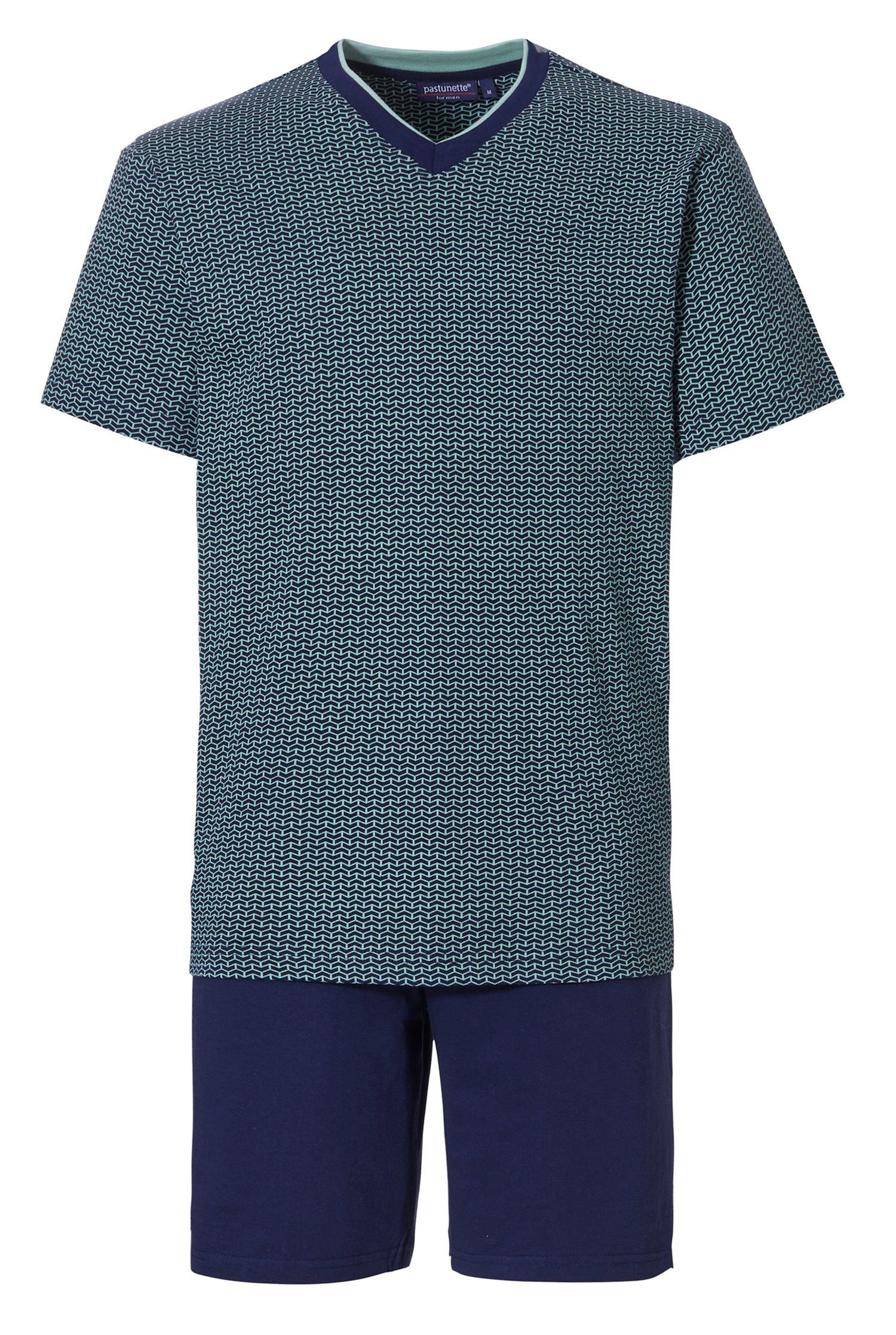 Pastunette Schlafanzug Herren Shorty Schlafanzug (2 tlg) Baumwolle günstig online kaufen