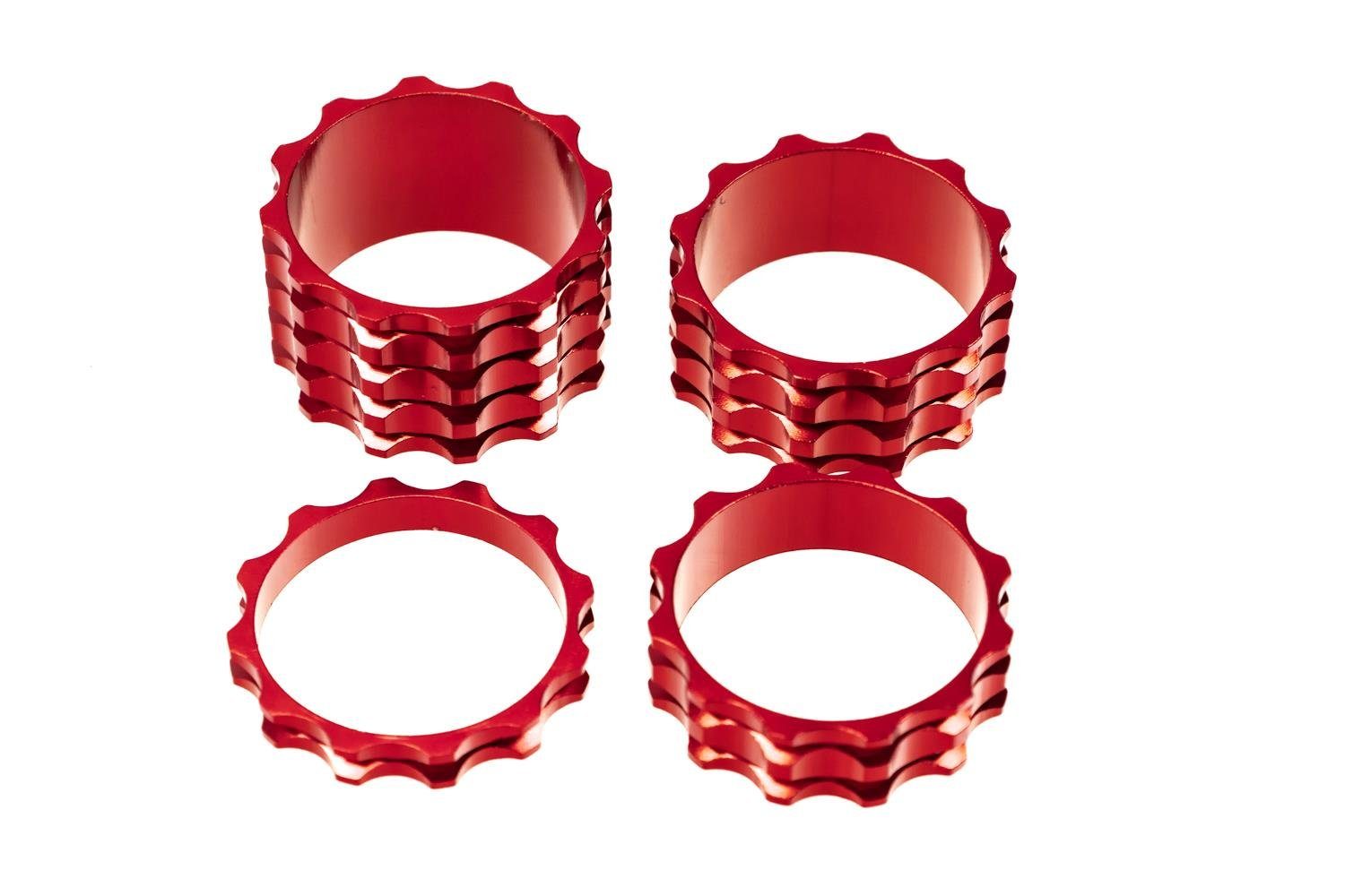 Non-Branded Lenkervorbau Alu A-Head Spacer Set Vorbau 4-teilig 1 1/8 Zoll Distanz Ringe 5/10/15