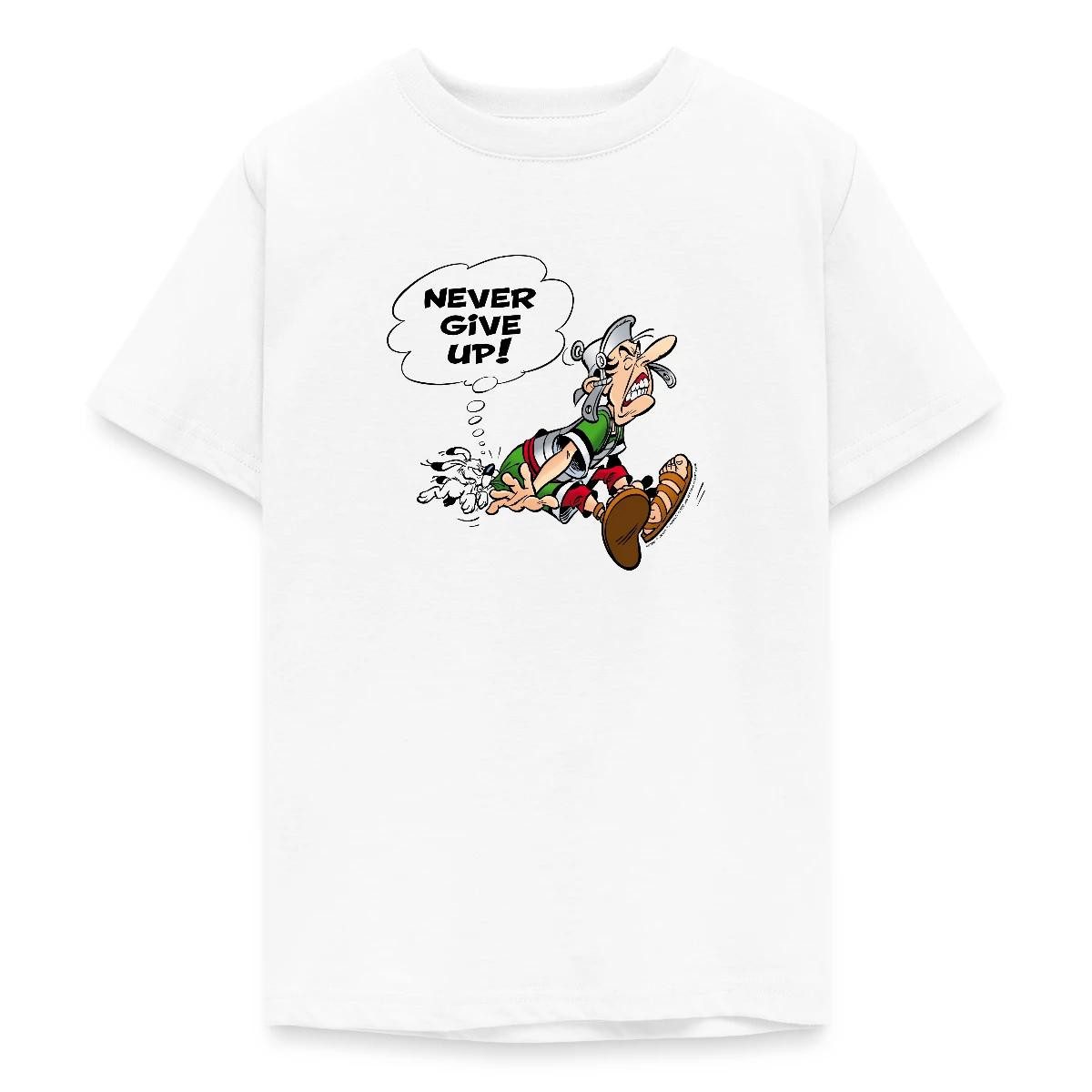 T-Shirt Asterix & Obelix Gib Niemals Auf Spruch Teenager T-Shirt