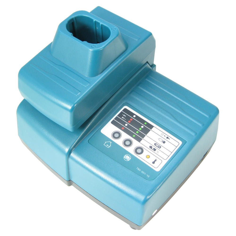 Trade-Shop Schnell-Ladegerät 7,2V-24V passend für Makita DC9700 DC9710 DC9711 Universal-Ladegerät (Geeignet für Ni-Cd, Ni-MH und Li-Ion Akkus / LED-Ladestandsanzeige)