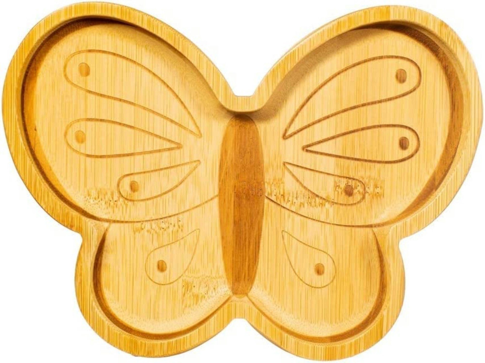 Sass Belle Plate Butterfly Teller & Bamboo