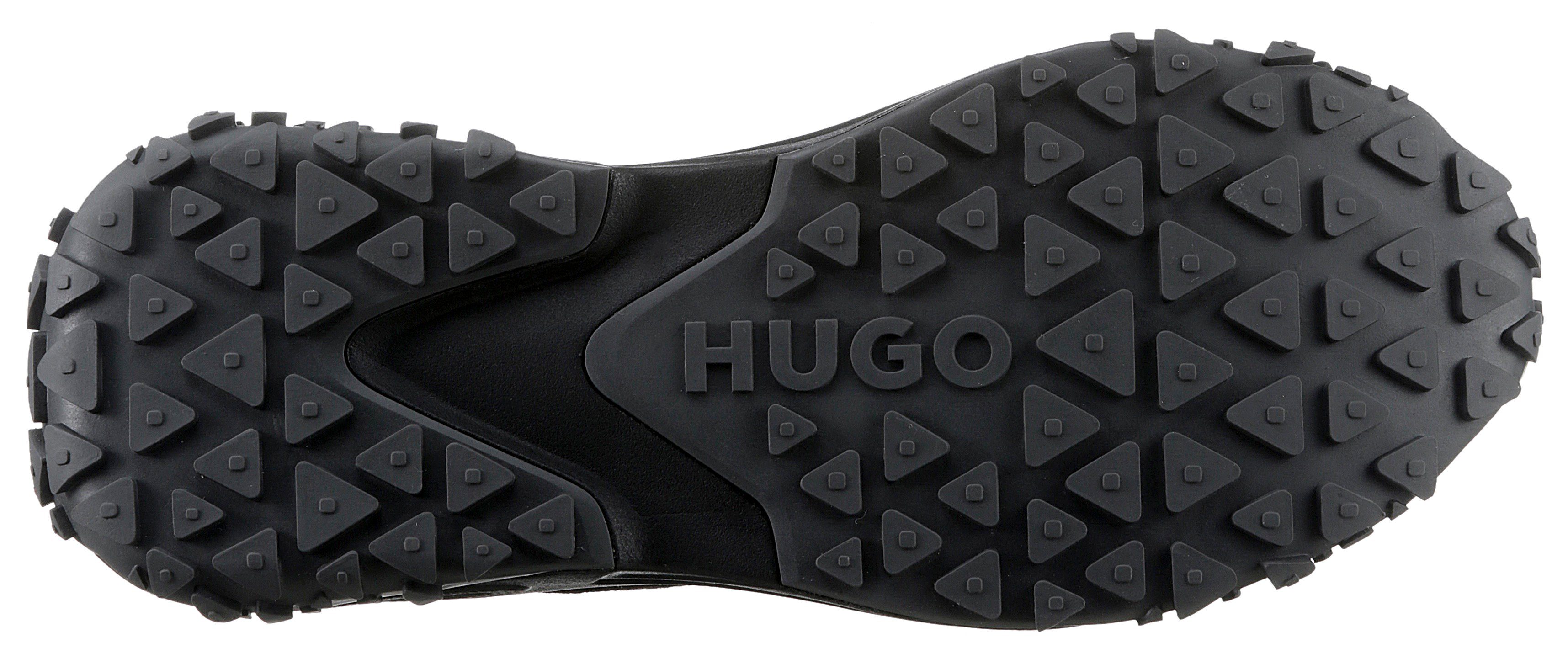 schwarz Laufsohle mit profilierter GO1ST_Runn HUGO Sneaker