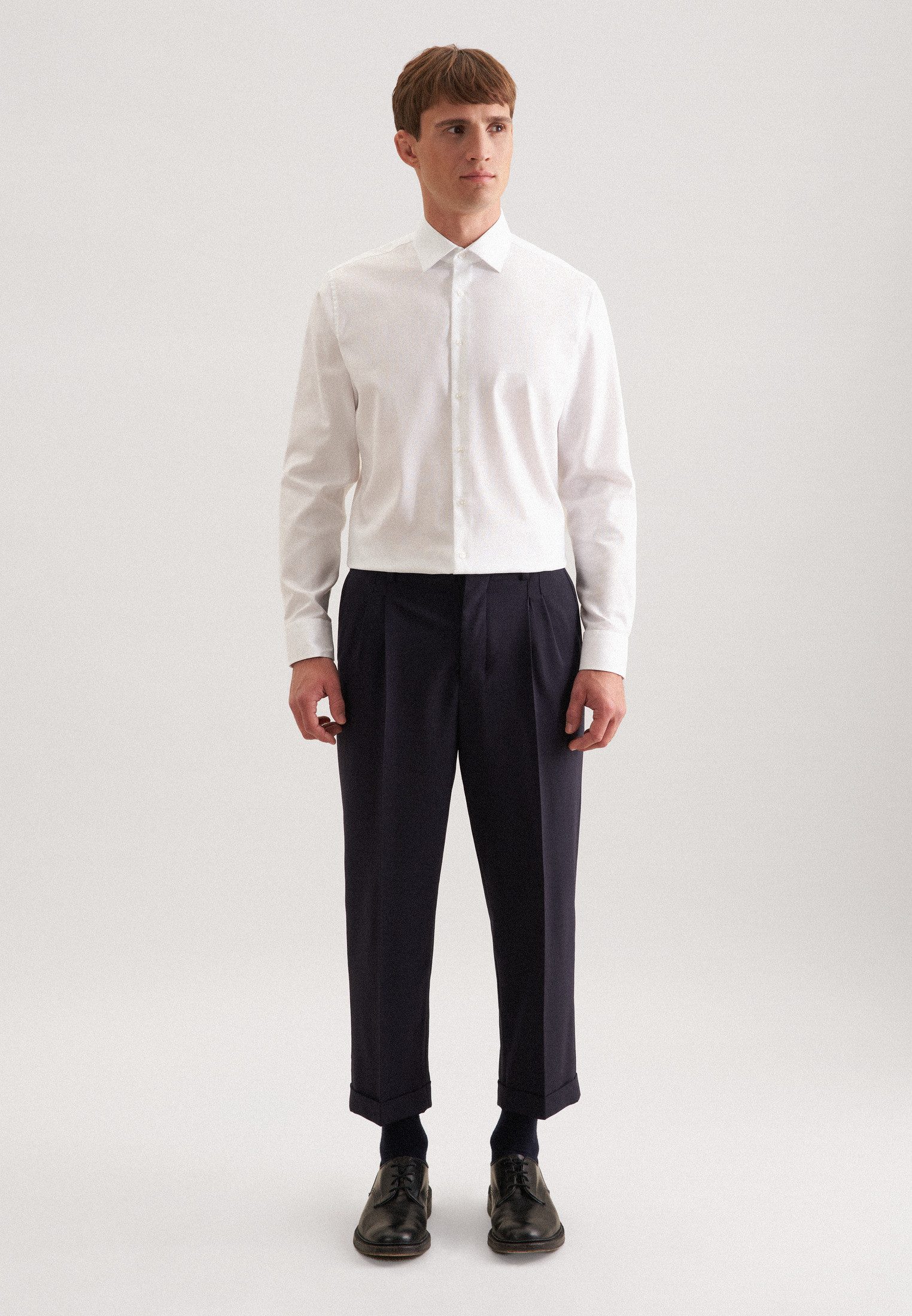 seidensticker Businesshemd Schwarze Rose X-Slim 1/1 Kentkragen Uni