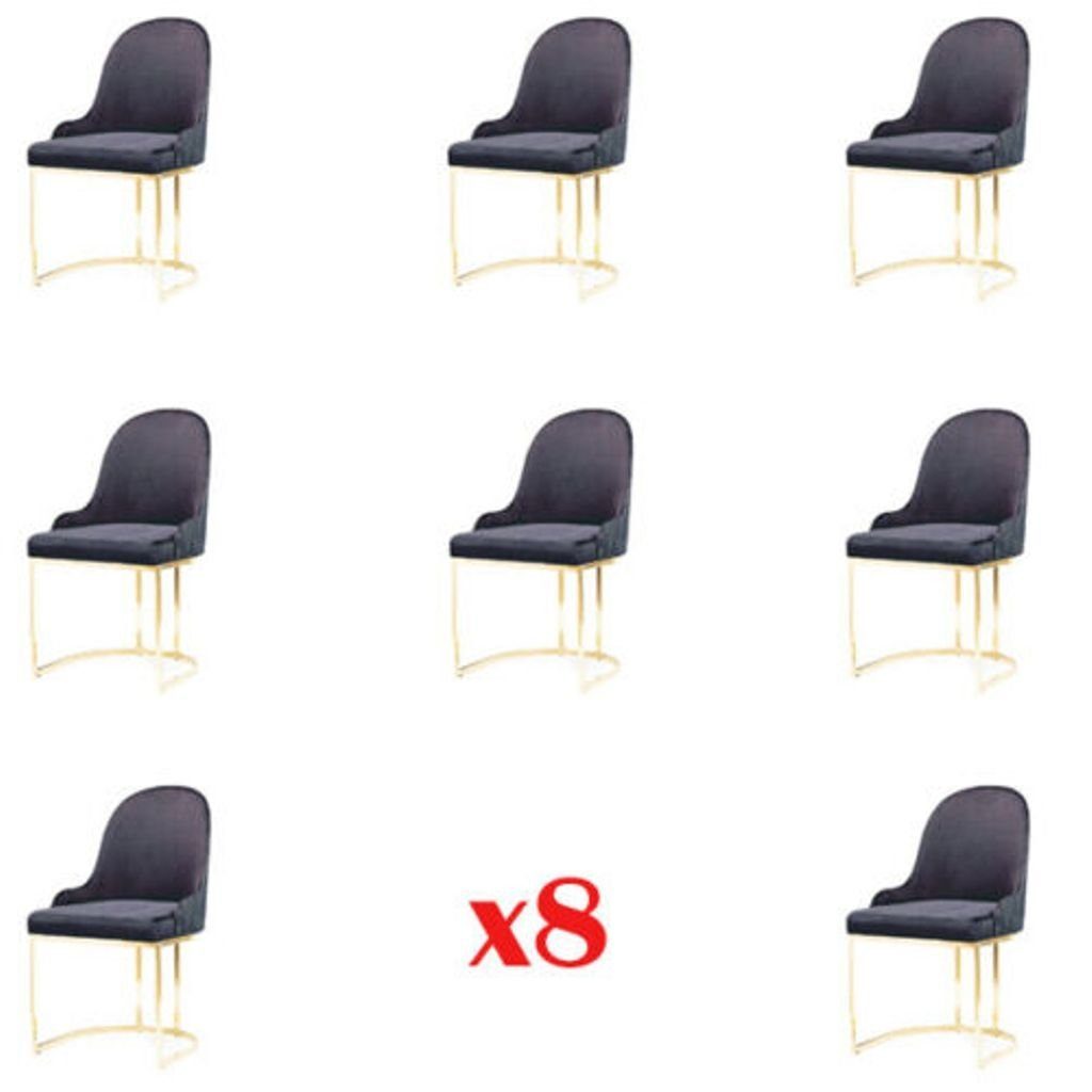 JVmoebel Esszimmerstuhl, Garnitur Sessel Neu 8x Stühle Stuhl Polster Design Veranda Küchen Sitz