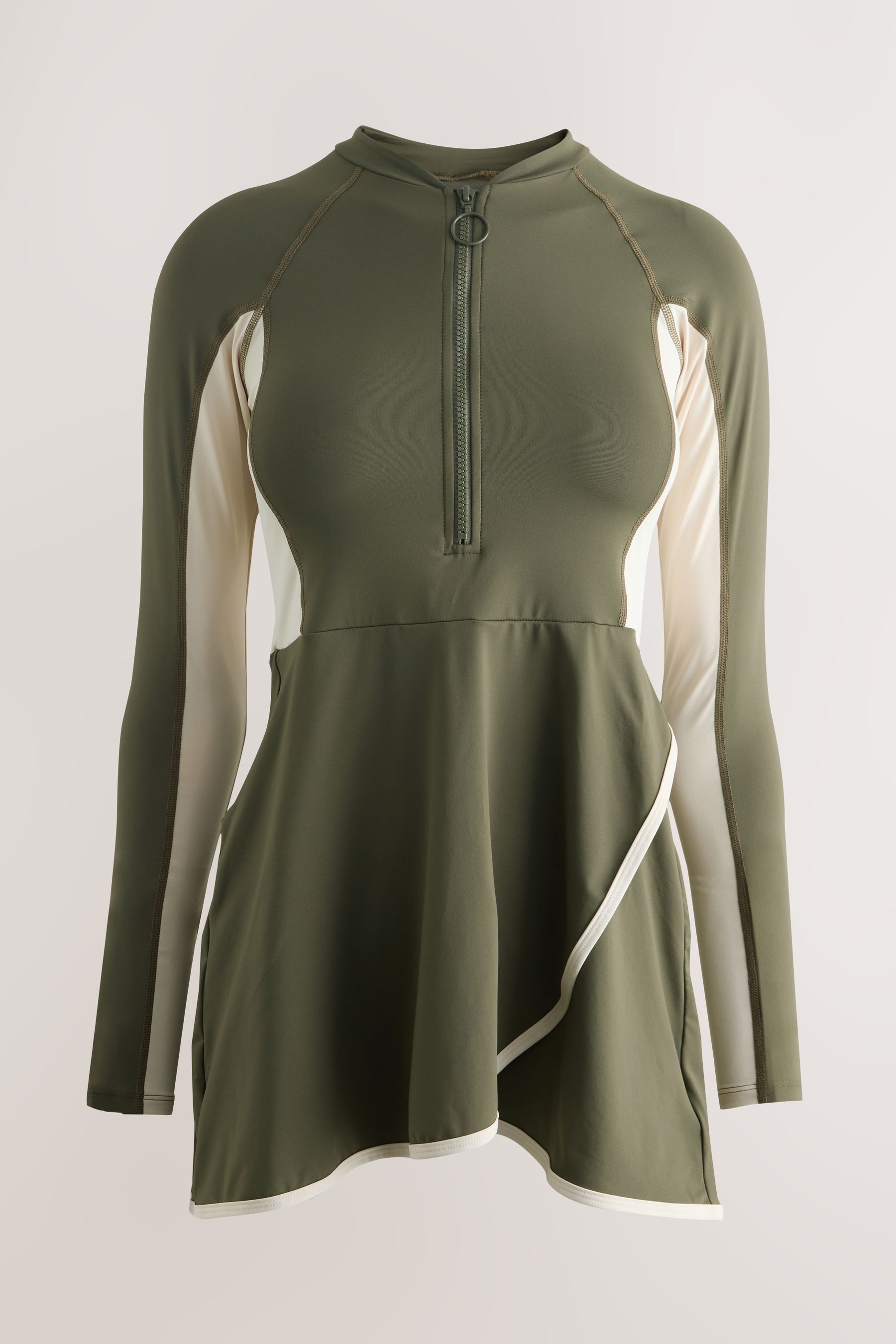 Next Badeanzug Bedeckender Burkini-Badeanzug im 3-teiligen Set (3-St)