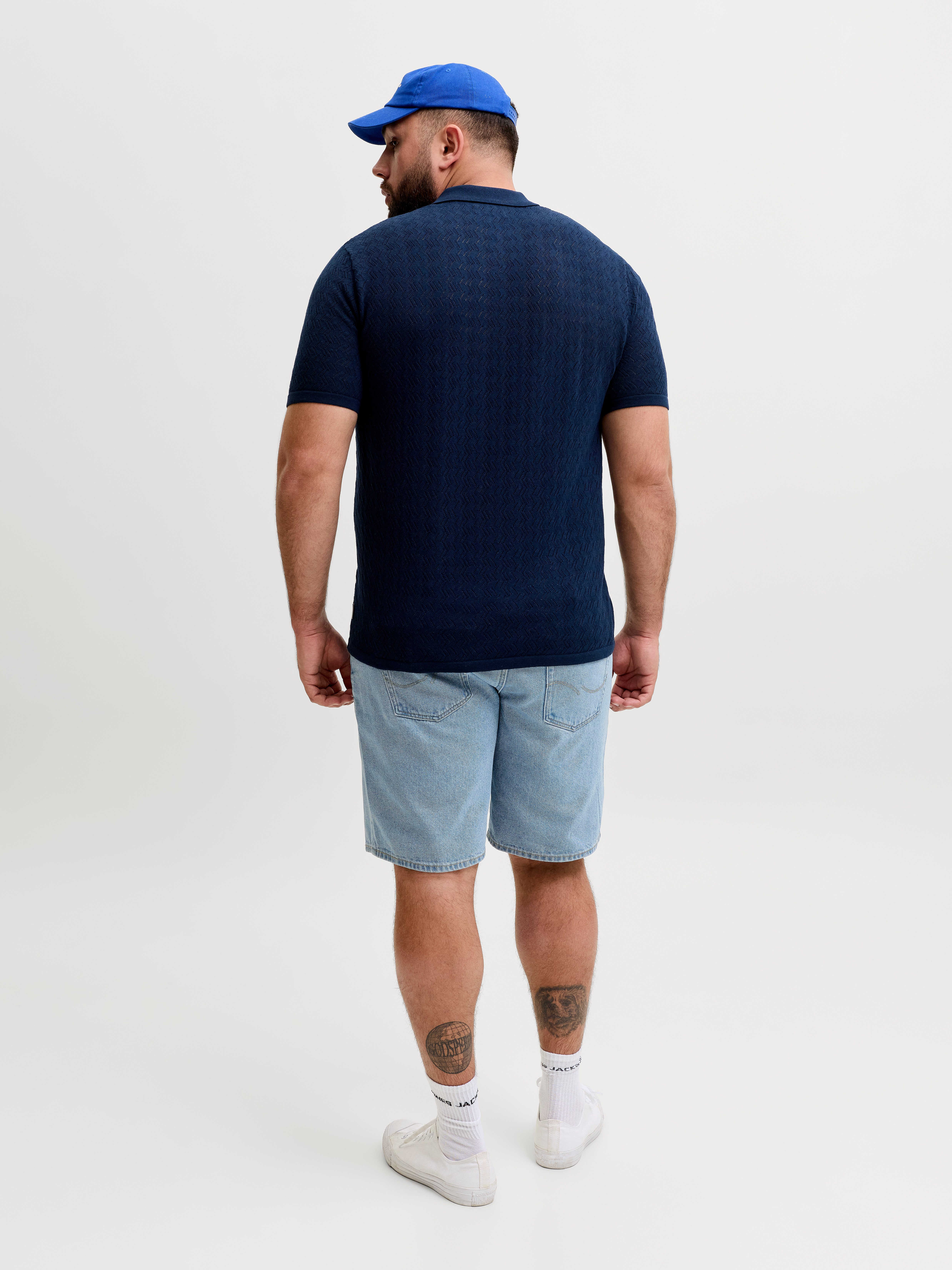Jack & Jones PlusSize Jeansbermudas JJITONY JJORIGINAL SHORT Five-Pocket-Design, relaxed fit