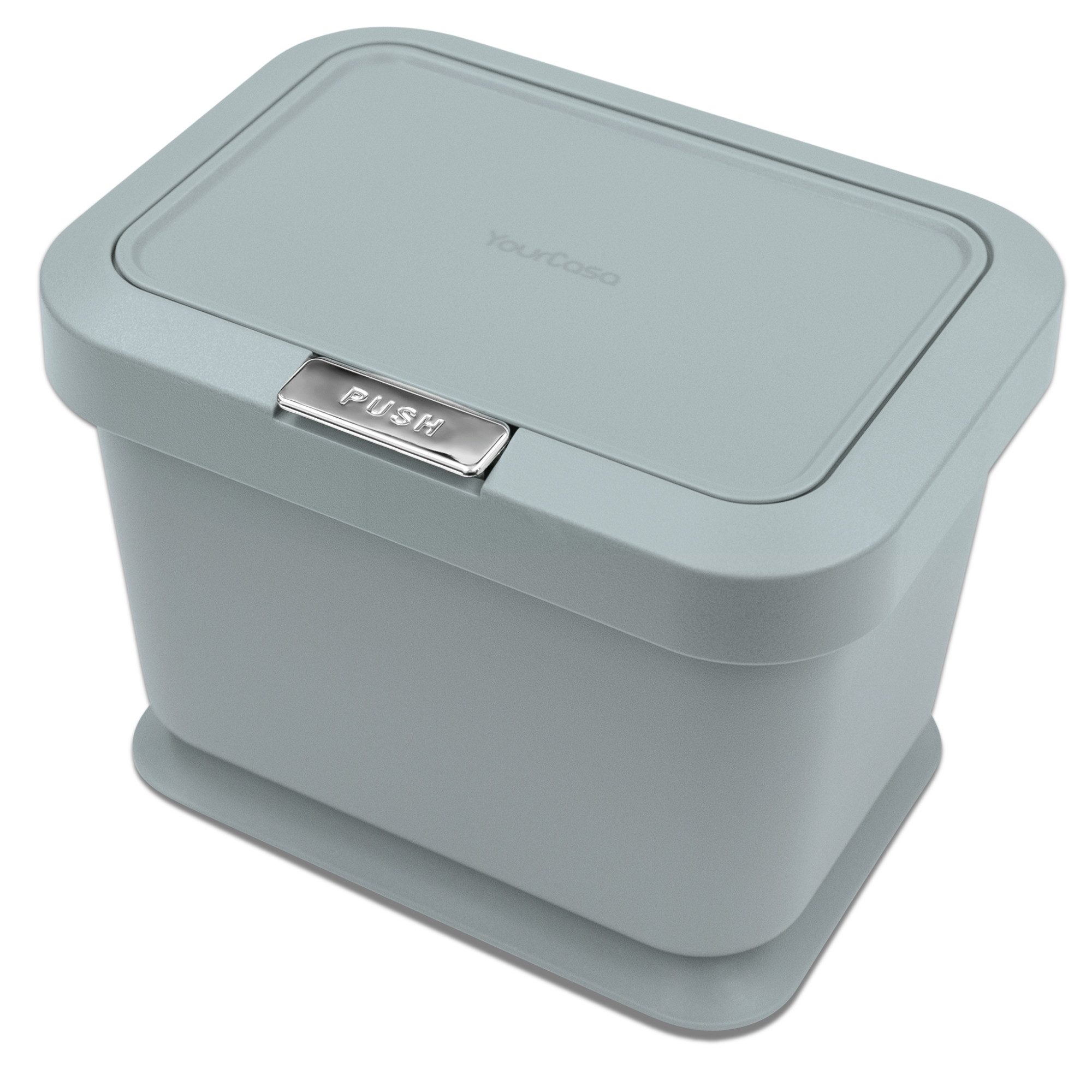YourCasa Контейнер для органічних відходів Küche 5L - Deckel mit Knopfdruck-Mechanismus- Komposteimer, Deckel mit Knopfdruck-Mechanismus, Antirutsch
