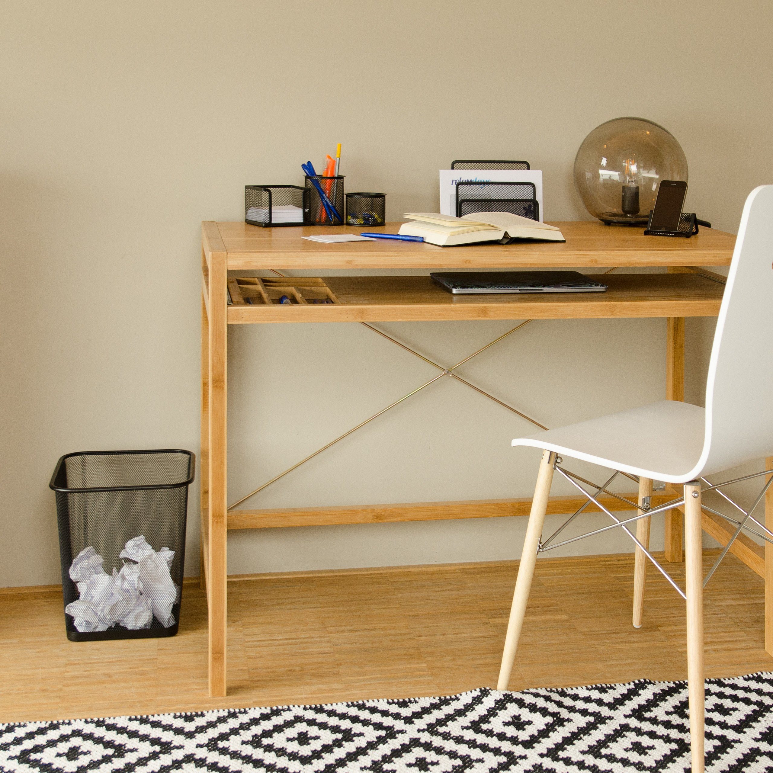 relaxdays Schreibtischaufsatz Schreibtisch Organizer Set, 6-teilig, günstig online kaufen