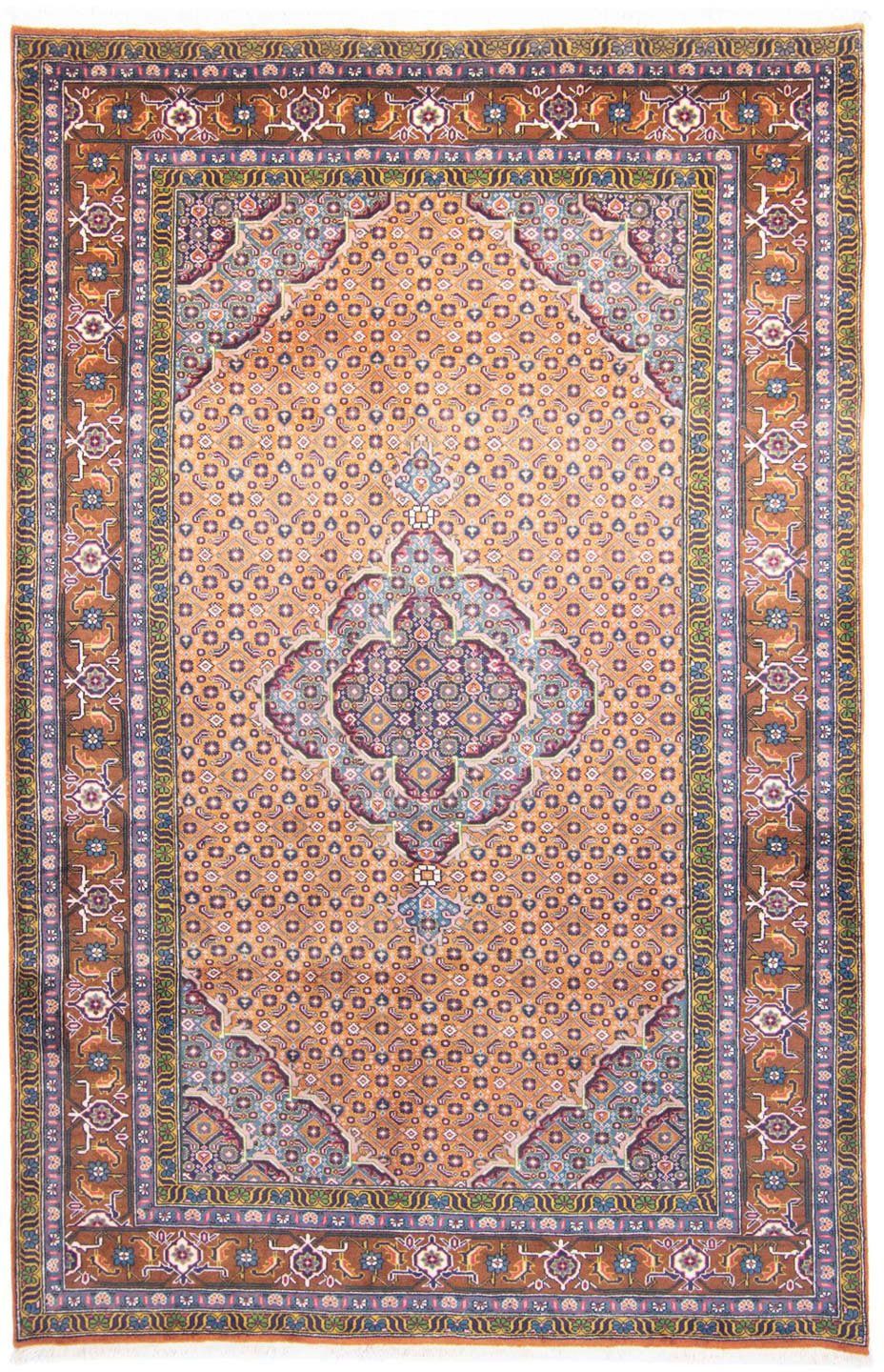 Wollteppich Ardebil Medaillon Marrone chiaro 304 x 198 cm, morgenland, rechteckig, Höhe: 10 mm, Unikat mit Zertifikat