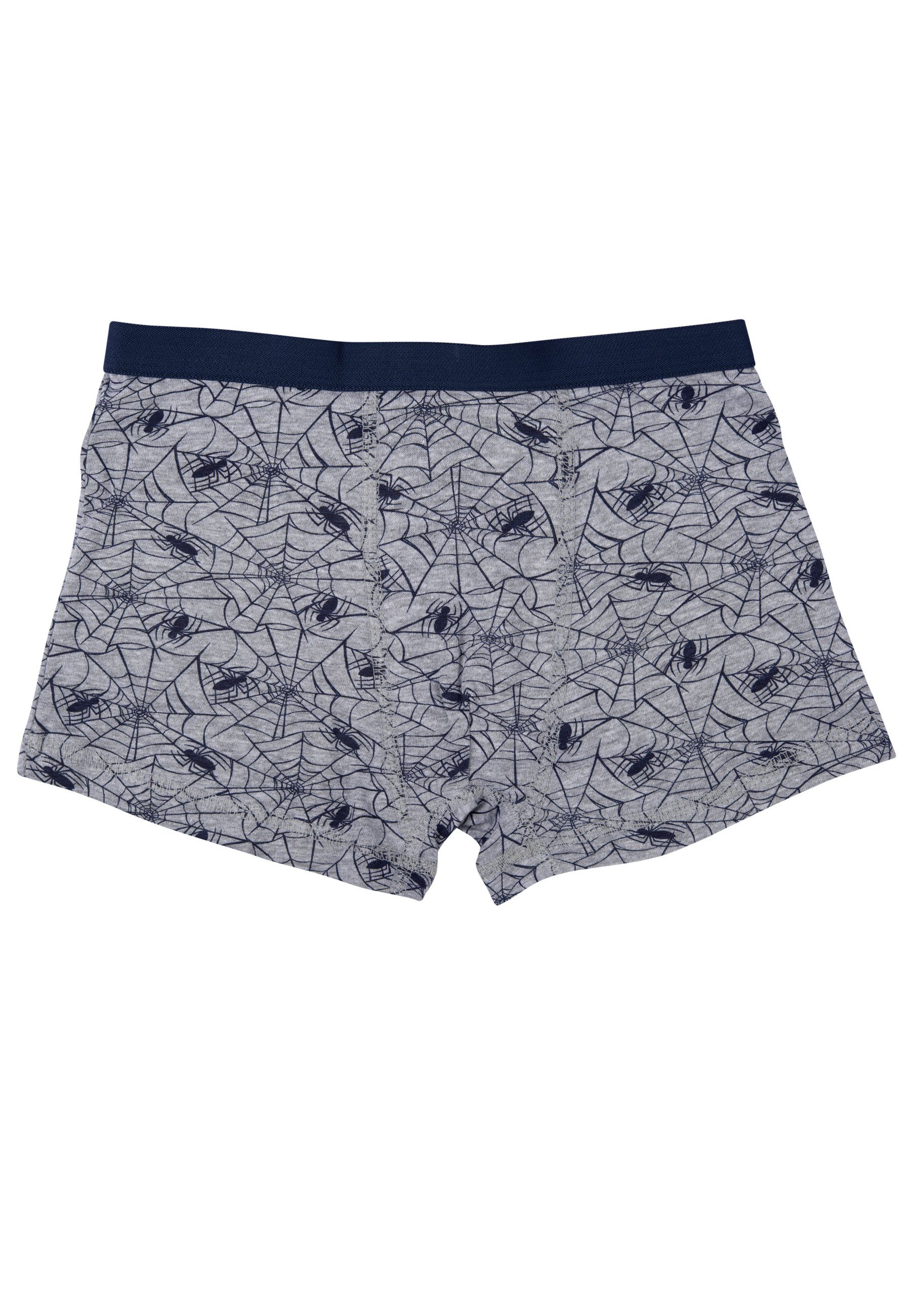 United Labels® Boxershorts Marvel - Spiderman und Spinnennetze allover, 2er-Pack