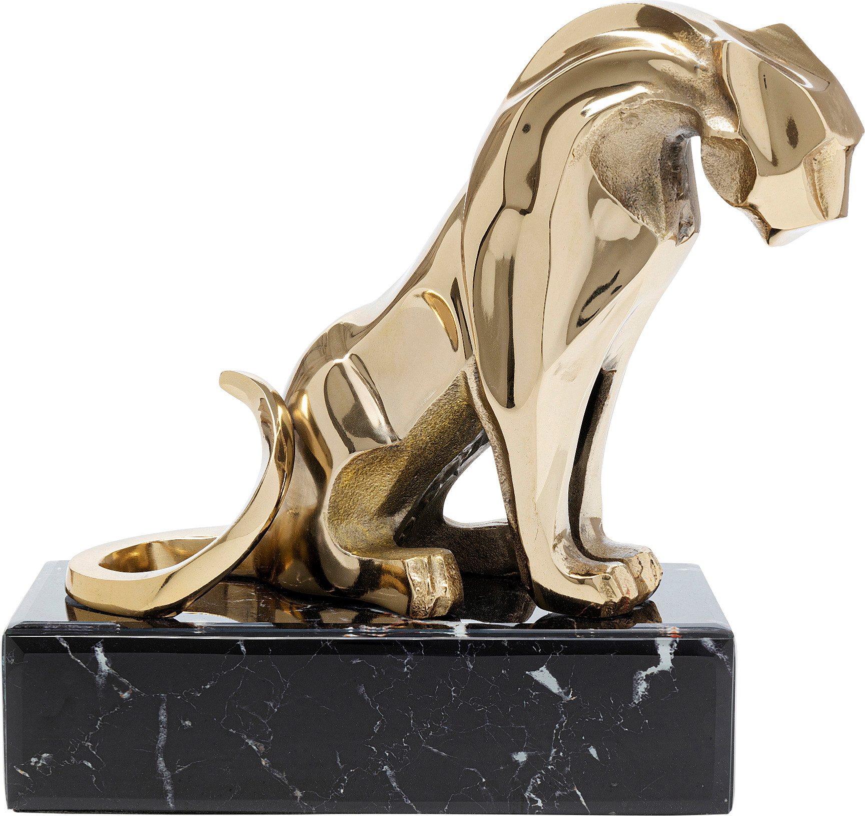 Kare Design Dekofigur Deko Figur Lion on Marble 34cm