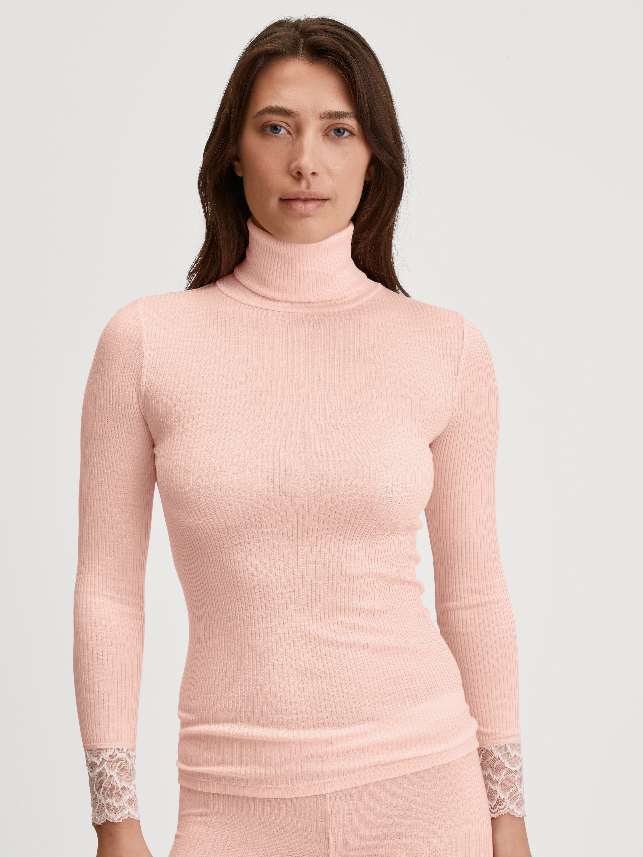CALIDA Unterziehshirt Silky Wool Joy Damen (1-St) Rollkragen, aus Wolle-Seide, für sensible Haut, temperaturausgleichend
