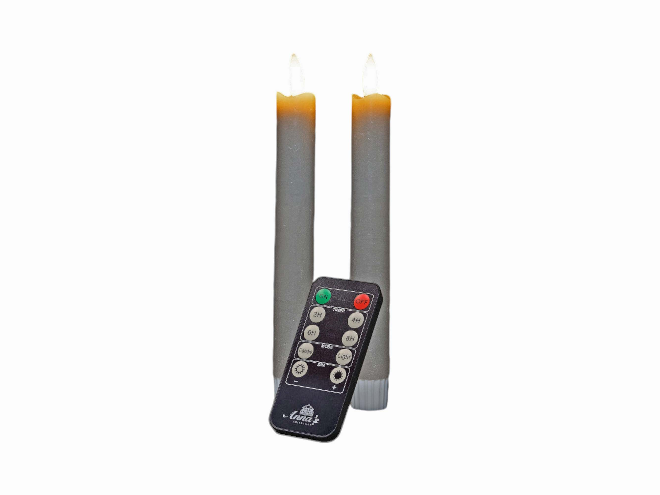 Coen Bakker Deco BV LED-Kerze Wax Candles (Set, 3-tlg), Stabkerzen taupe Fe günstig online kaufen