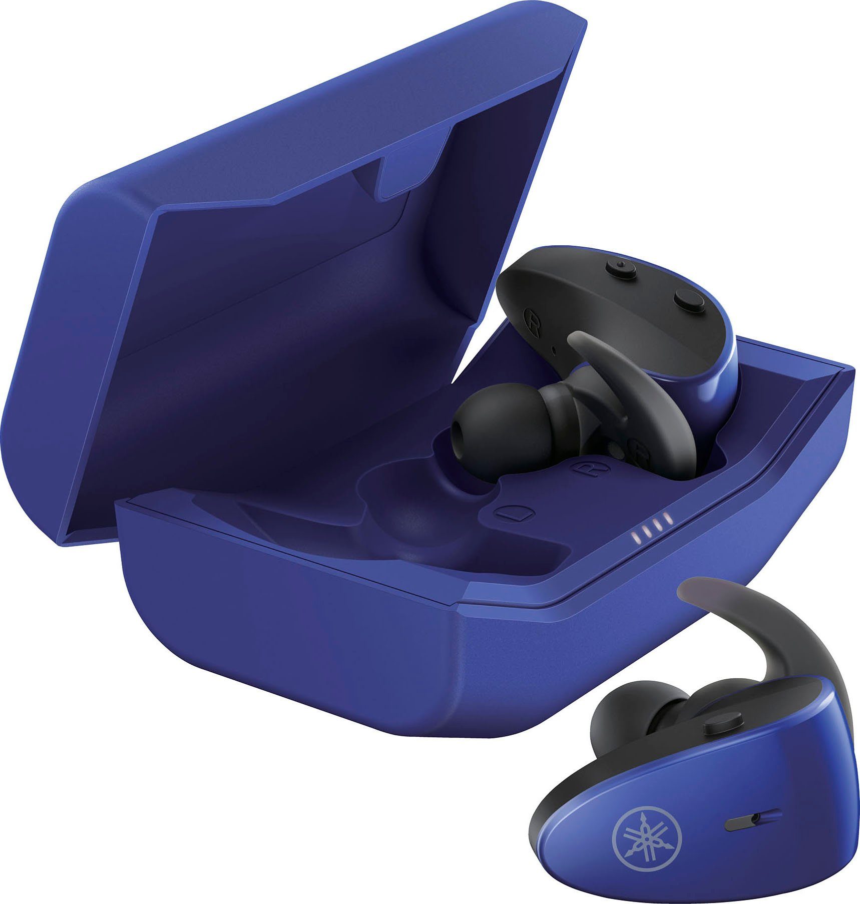 integrierte Anrufe (Freisprechfunktion, Blau Bluetooth) Yamaha Sprachsteuerung, True TW-ES5A In-Ear-Kopfhörer Musik, Wireless, Assistant, Google für und Siri, Steuerung