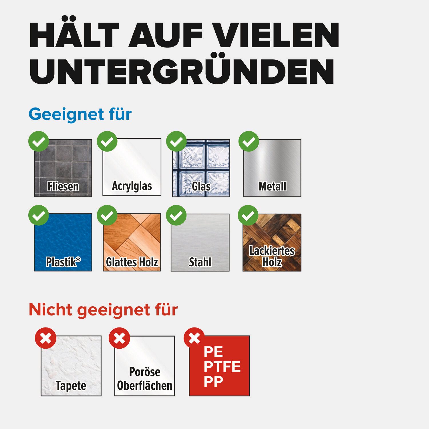 tesa Doppelklebeband POWERBOND Ultra Strong Klebepads (Packung, 9-St) max. 6 kg - 9er Pack