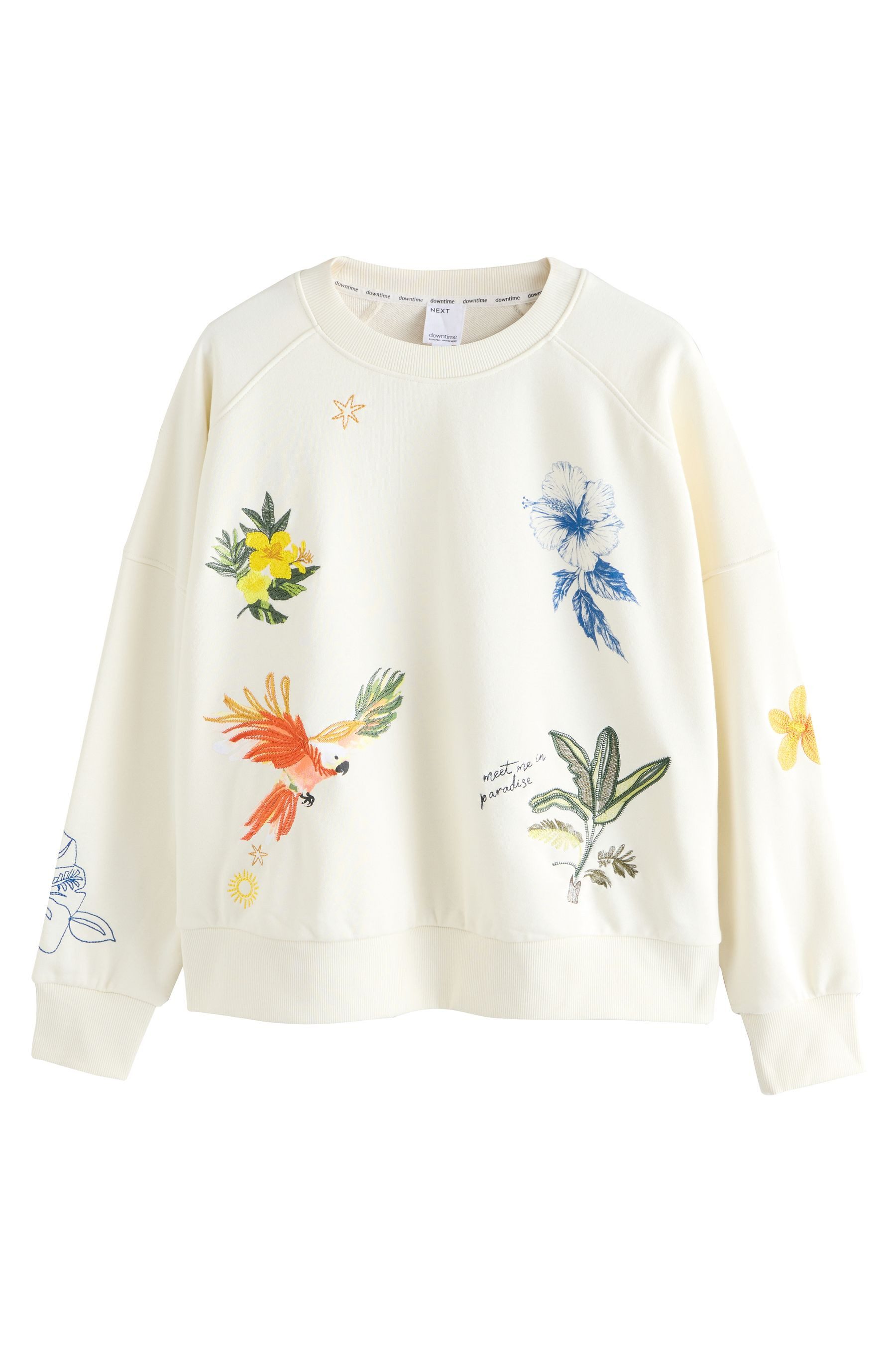 Next Sweater Sweatshirt mit Stickerei (1-tlg)
