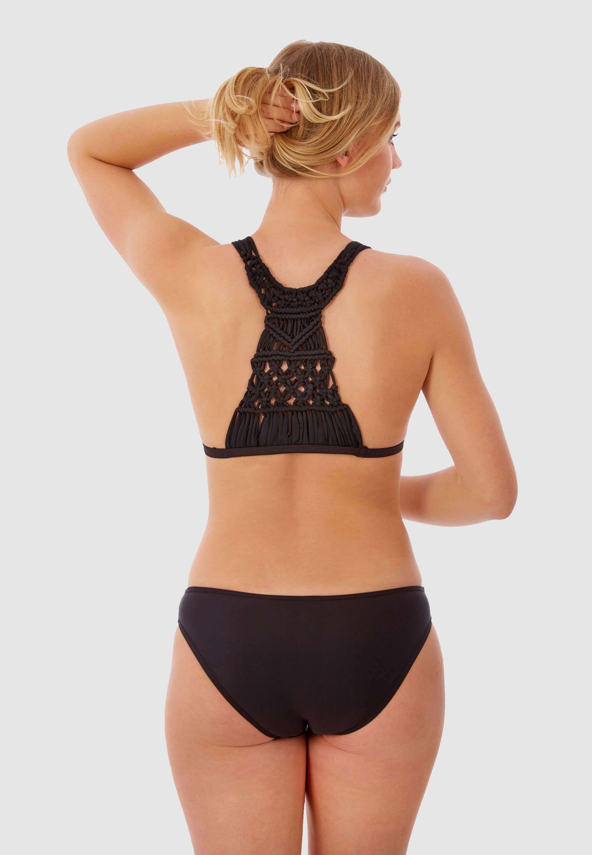 Beco Beermann Balconette-Bikini BEactive (2-St) Boho-Style aufregendem mit im Makramee-Rücken