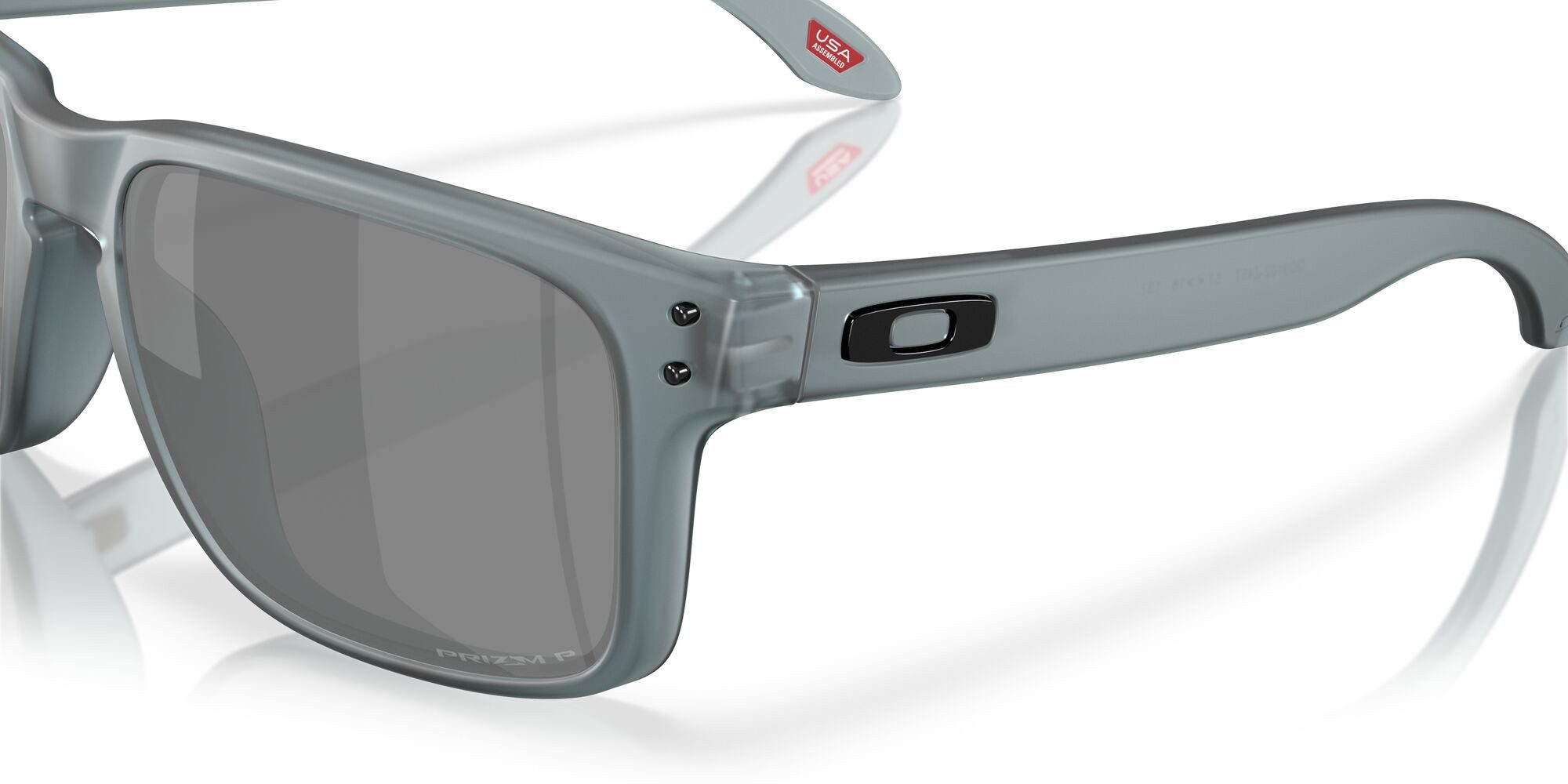 Oakley Sonnenbrille Holbrook Polarisiert (Glasfarbe: Prizm black polarized) crystal grau