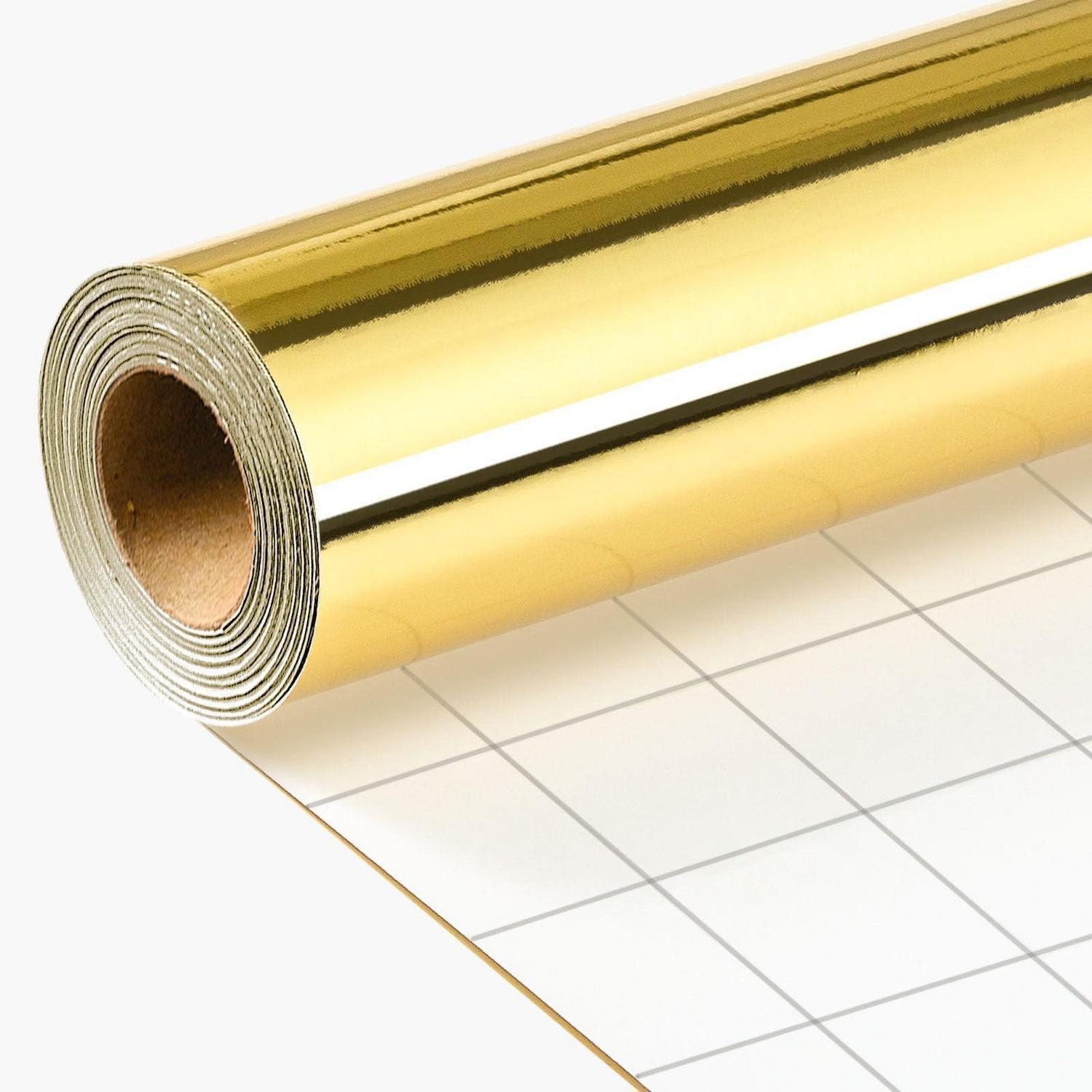 LuxusKollektion Geschenkpapier Geschenkpapierrolle Metallic-Gold 43cm x 10m