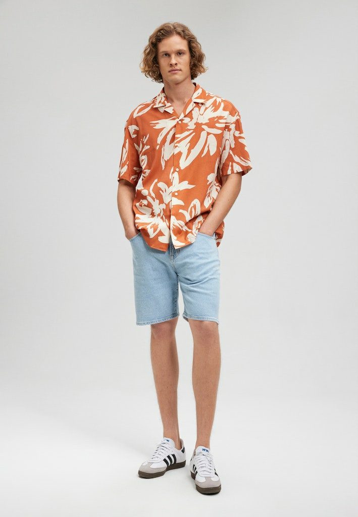 Mavi Kurzarmhemd Kurzarm FreizeitHemd für Herren (1-tlg., keine Angabe)