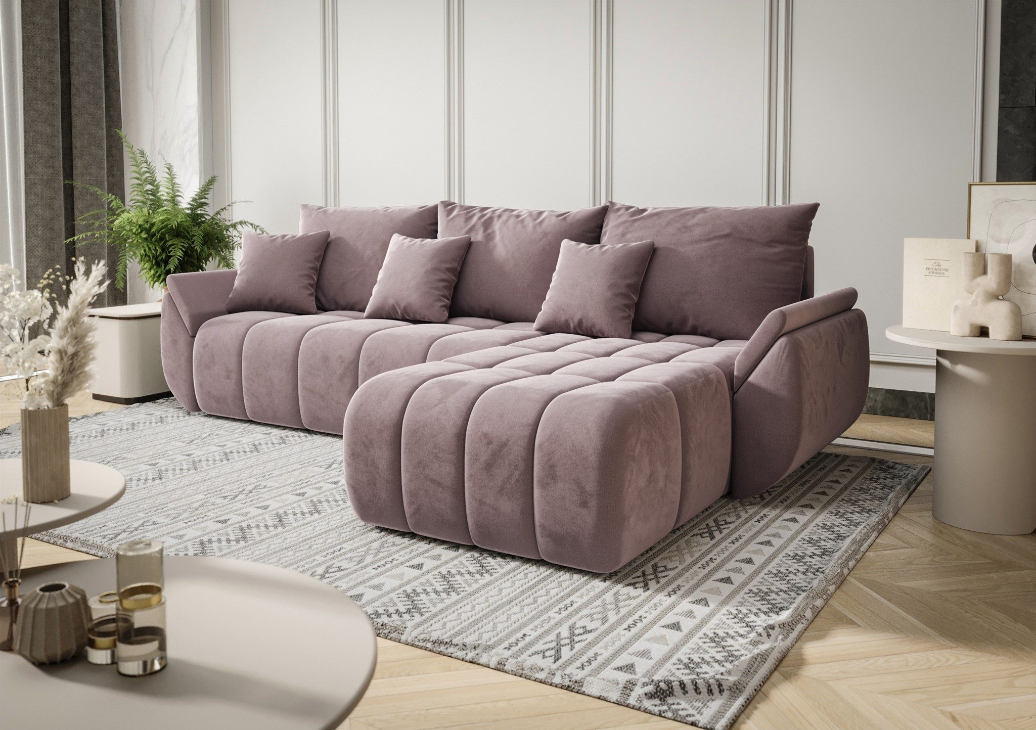 Fun Möbel Ecksofa Schlafsofa Sofa OSAKA günstig online kaufen