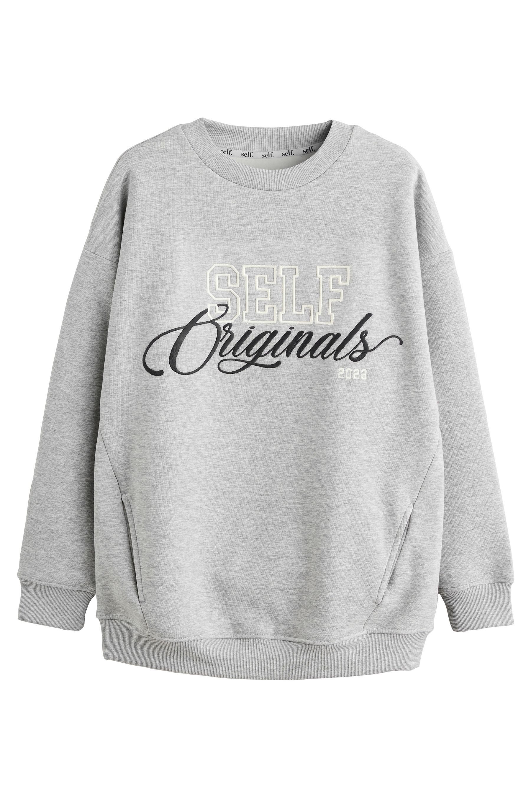 self Strickpullover Langes Sweatshirt (1-tlg) günstig online kaufen