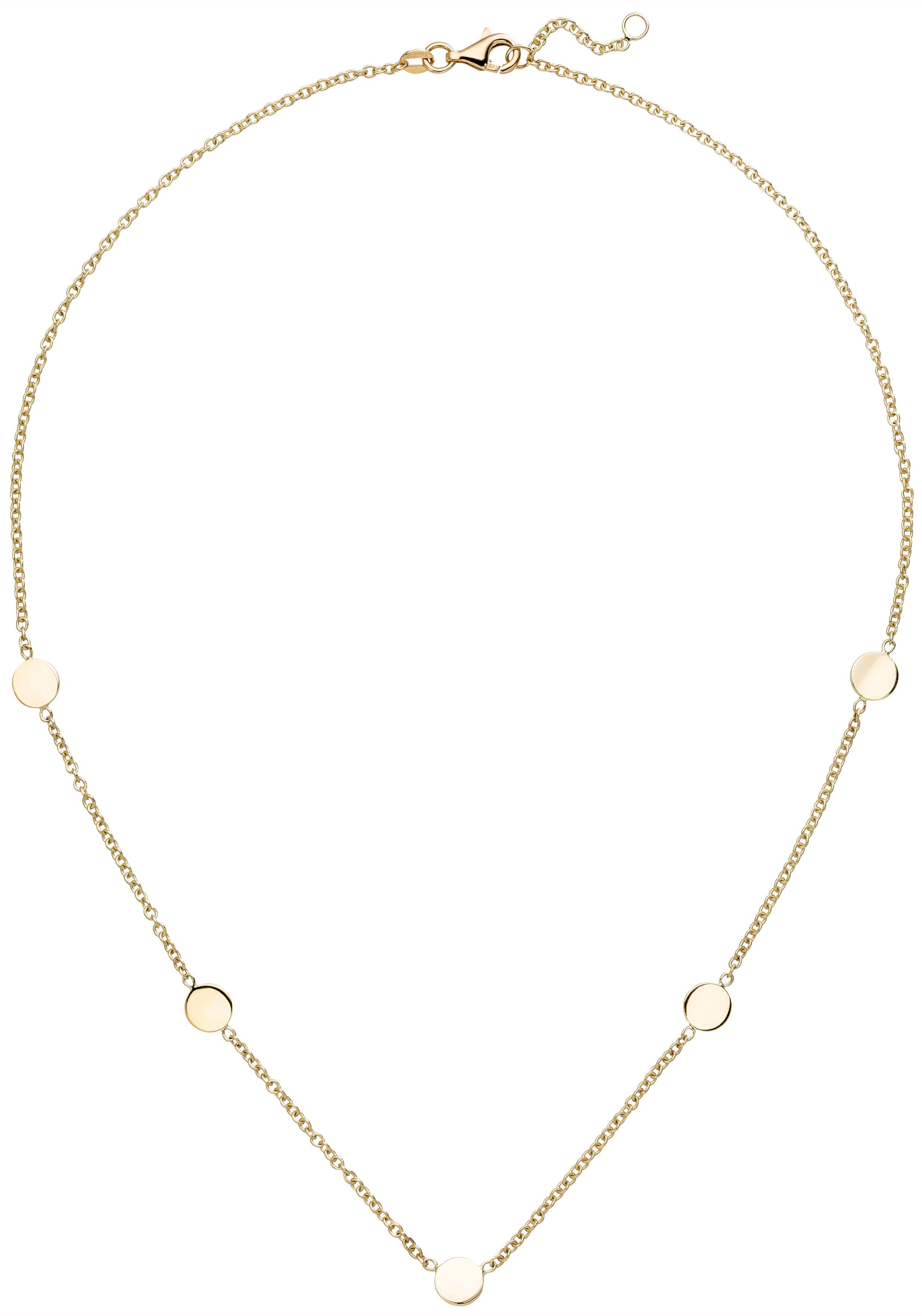 JOBO Collier, 375 Gold mit Plättchen