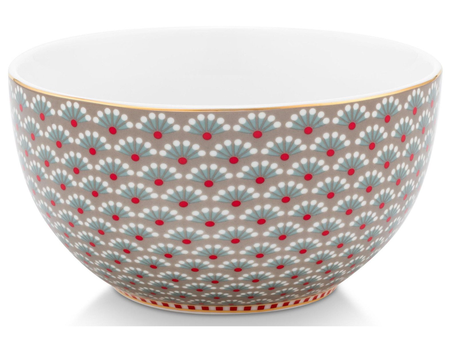 PiP Studio Müslischale Blooming Tales Khaki Bowl 12cm, Porzellan, (Bowls)