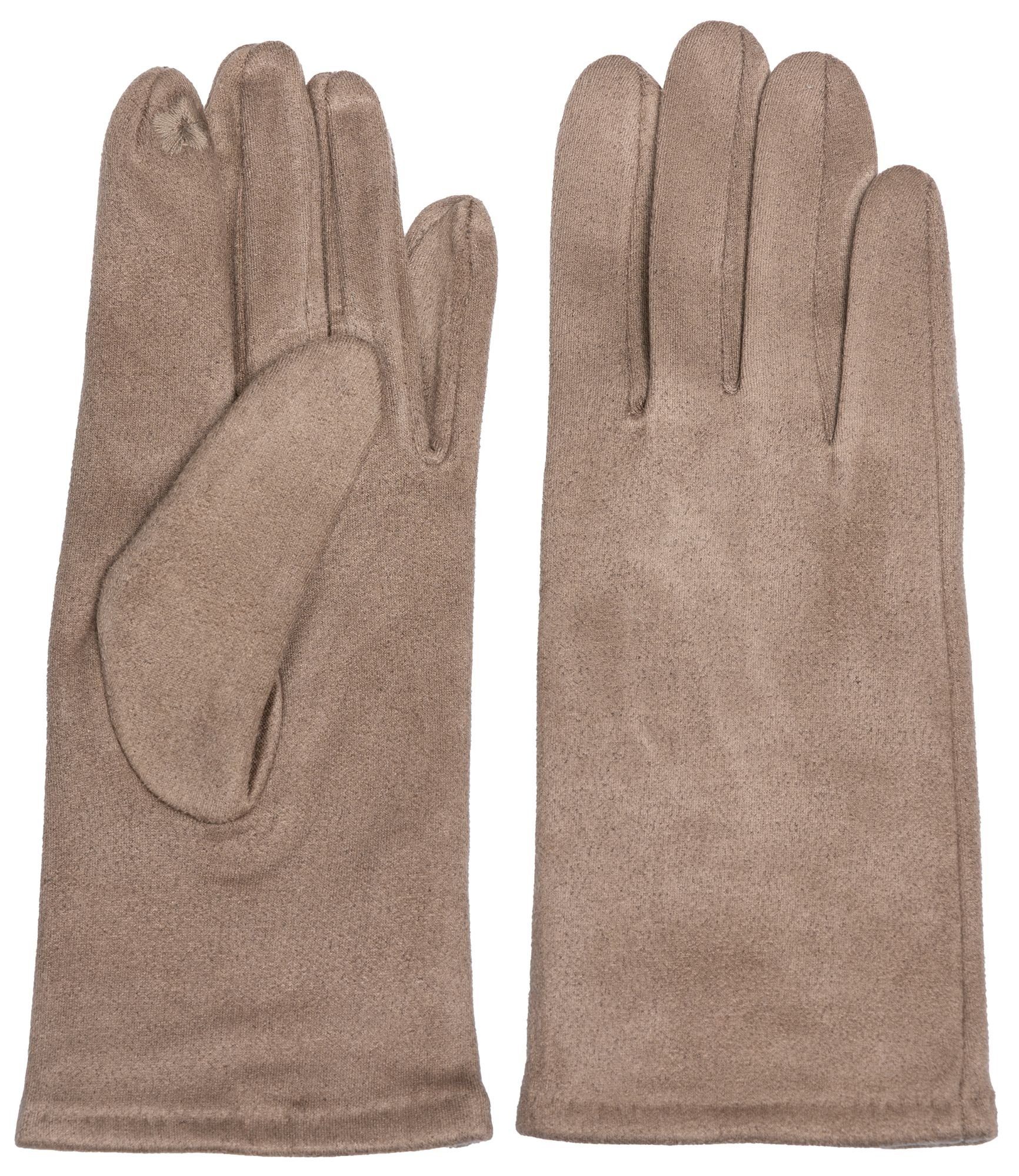 Caspar Strickhandschuhe GLV013 klassisch elegante uni Damen Winter Handschuhe