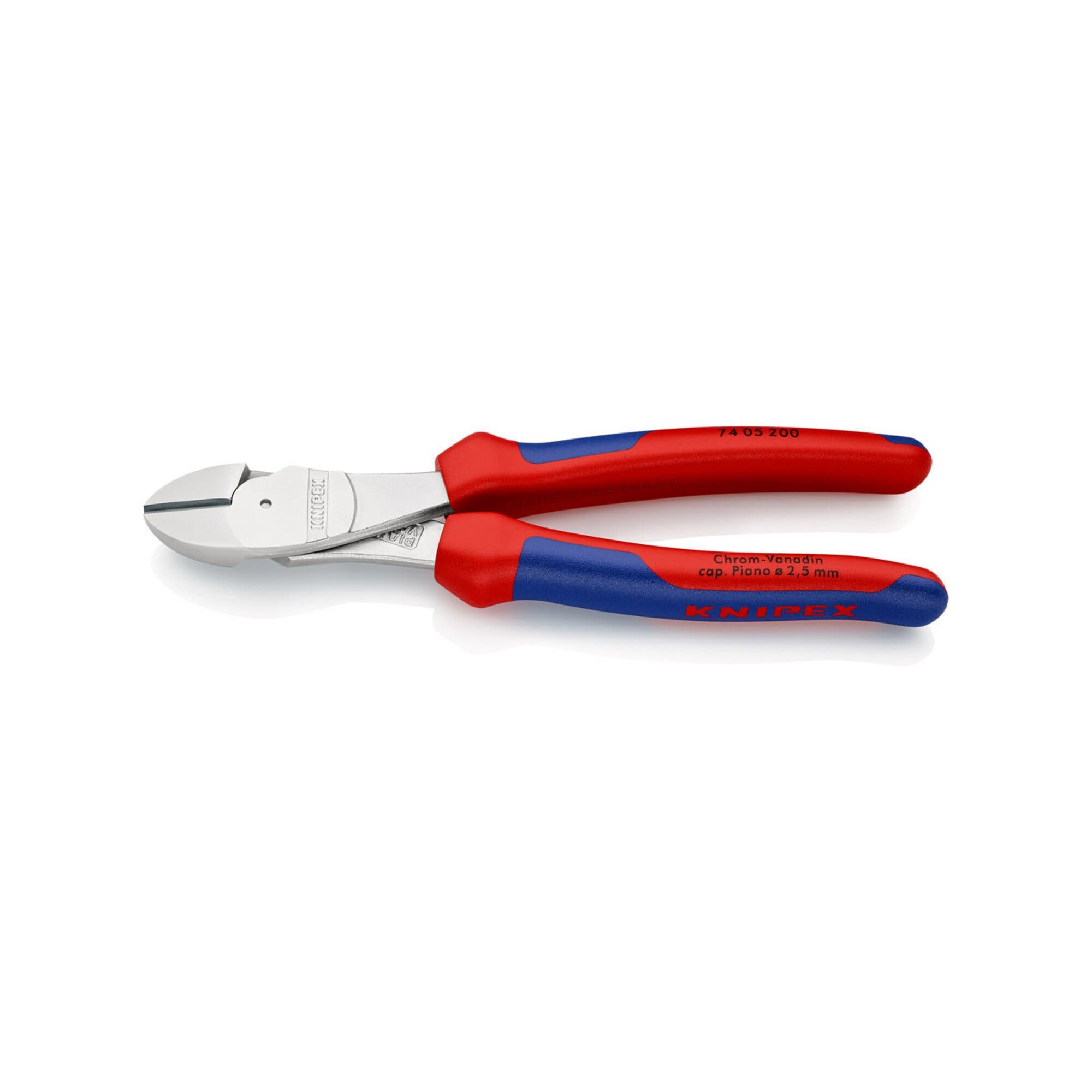 Knipex Seitenschneider KNIPEX 74 05 200 Kraft-Seitenschneider mit Comfort-Griffen verchromt 2