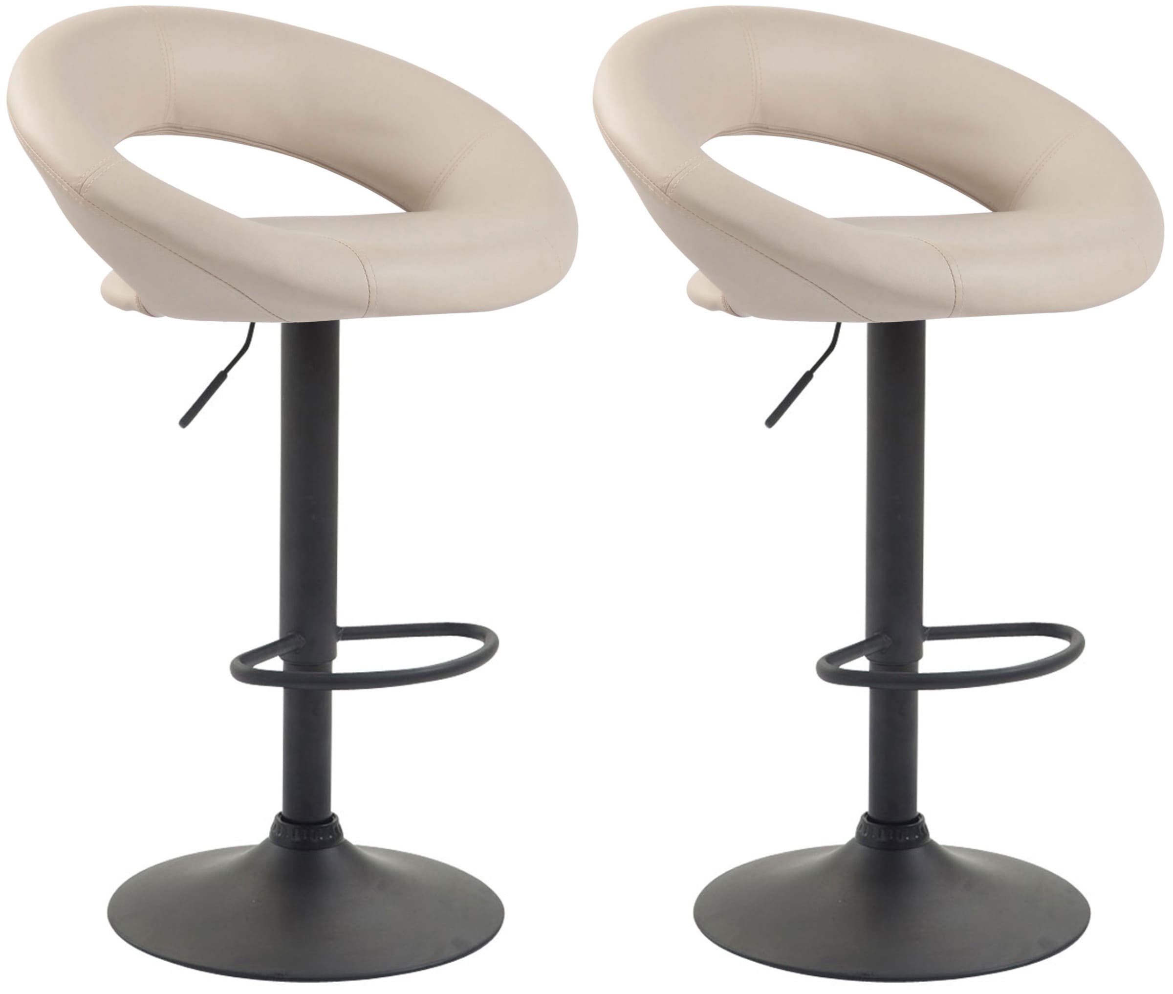 CLP Barhocker Olinda Kunstleder (2er Set, 2 St., 2er), höhenverstell- & drehbar