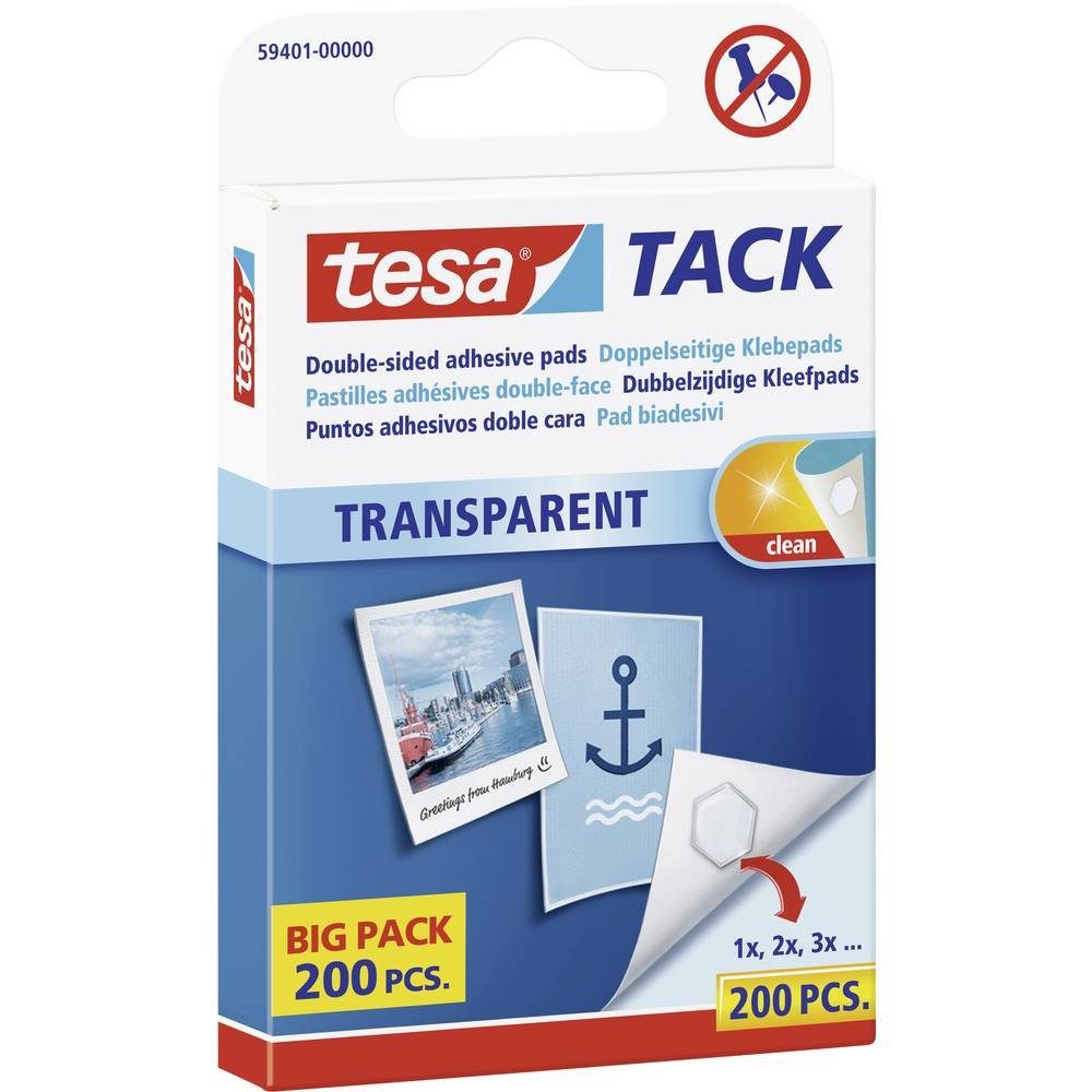 tesa Klebehaken Doppelseitige Klebepads 59401-00000-01