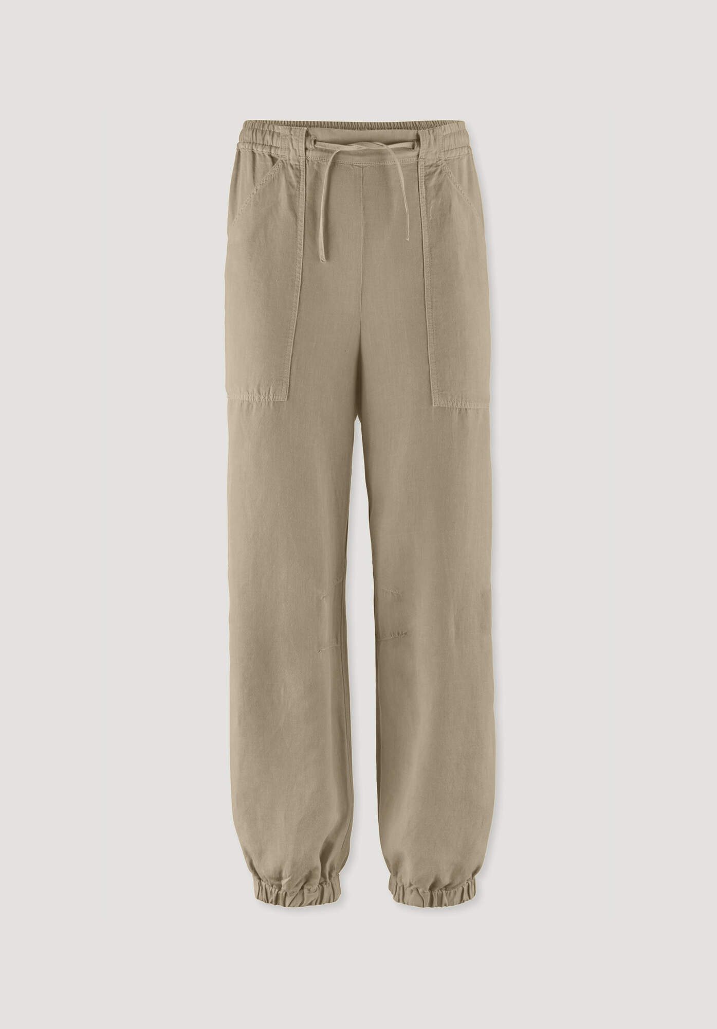Hessnatur Stoffhose aus TENCEL™ Lyocell mit Leinen (1-tlg)