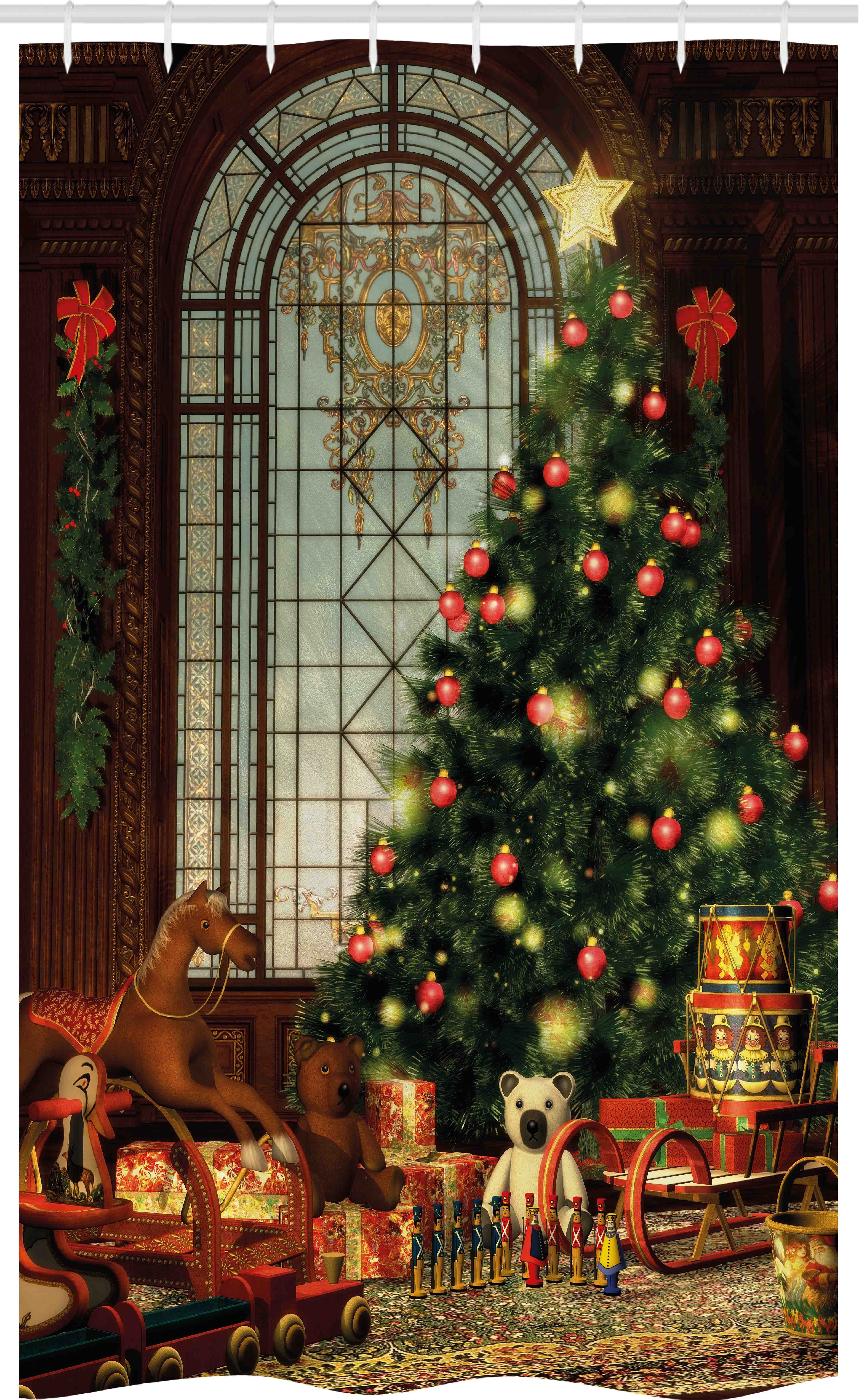 Abakuhaus Duschvorhang Badezimmer Deko Set aus Stoff mit Haken Breite 120 c günstig online kaufen