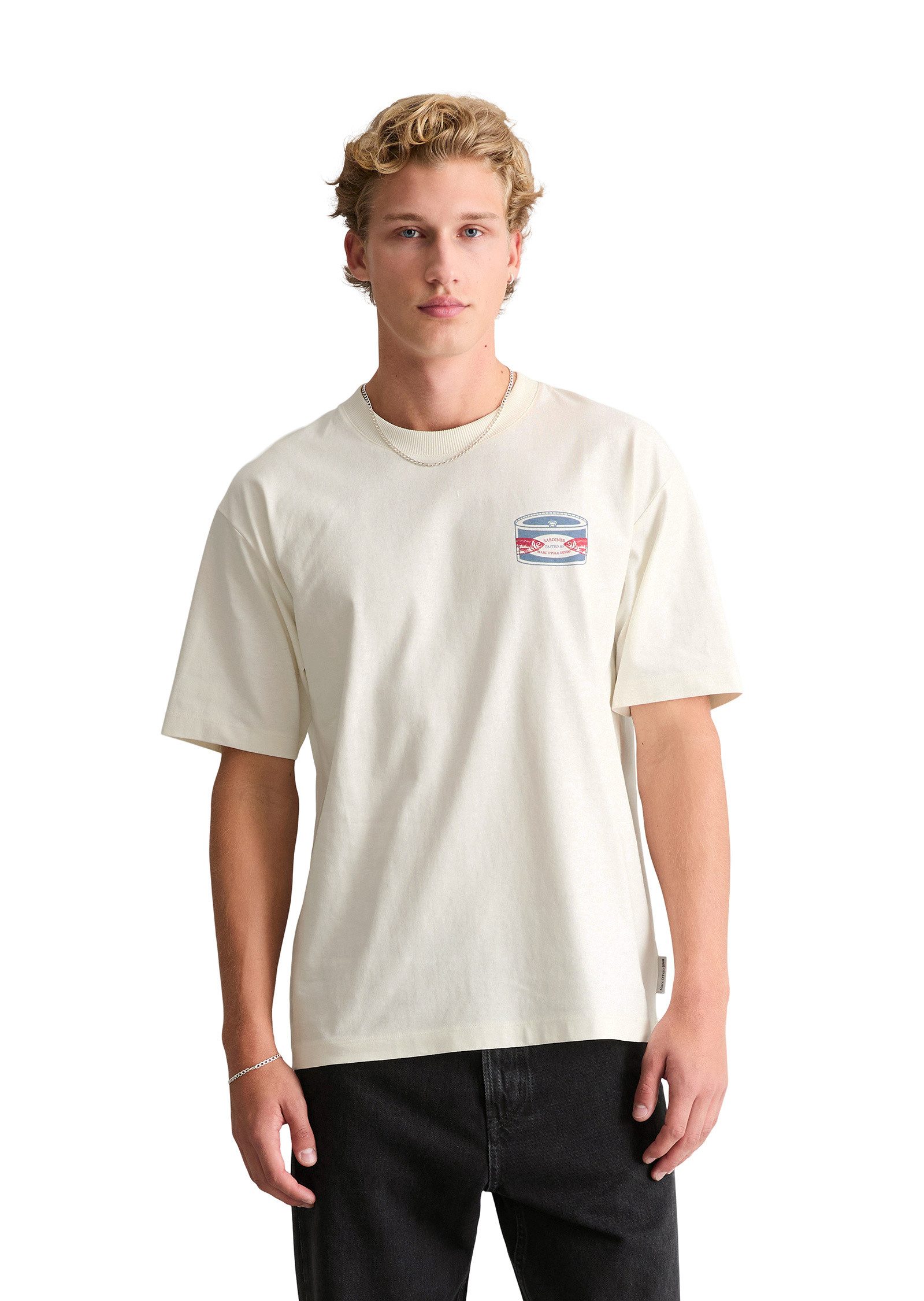Marc O'Polo DENIM T-Shirt aus schwerem Bio-Baumwoll-Jersey