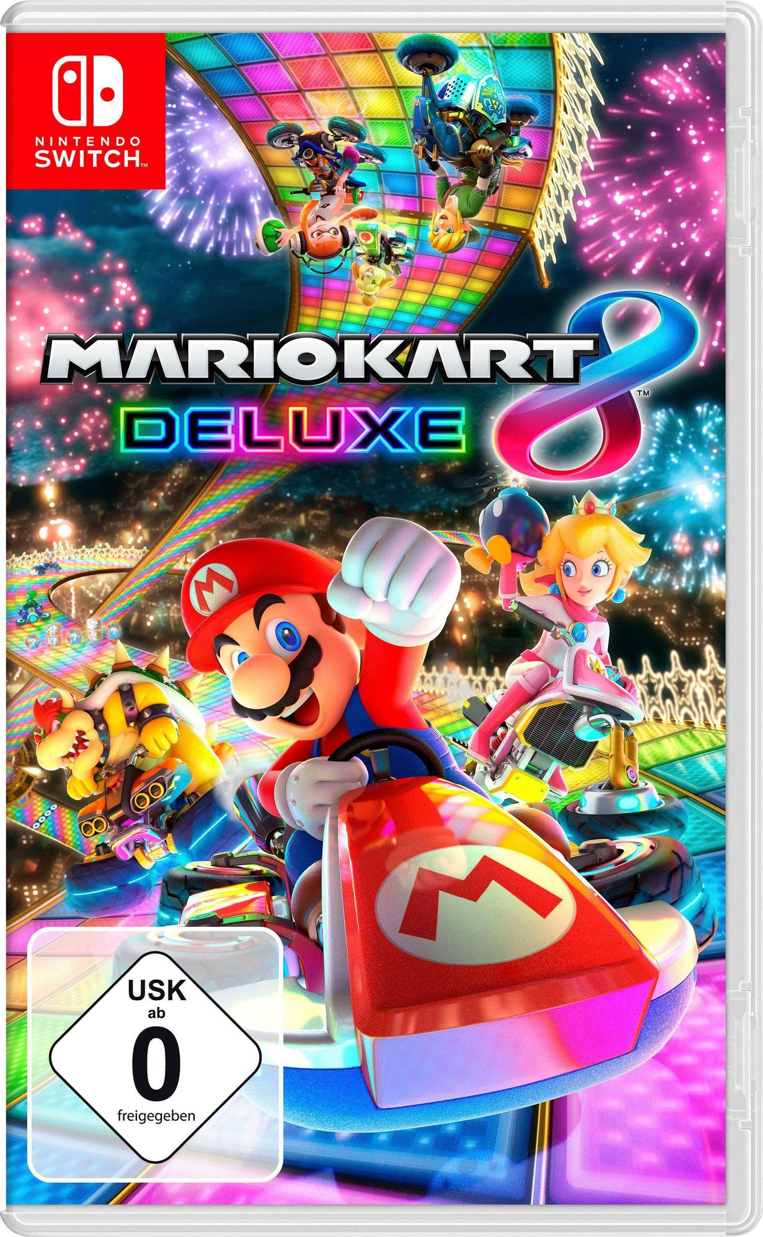 Nintendo Switch Switch Neon-Rot/Neon-Blau inkl. Mario Kart 8 Deluxe – Bild 2 von 5