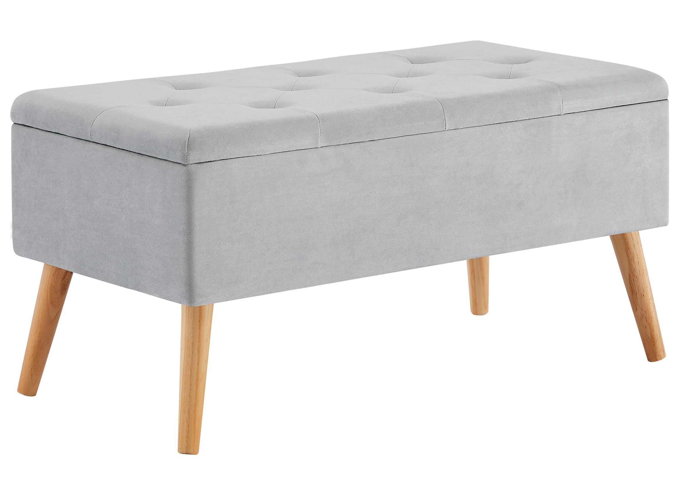 Zedelmaier Sitztruhe Sitztruhe Sitzhocker Fußhocker mit Stauraum LeinenDeck günstig online kaufen